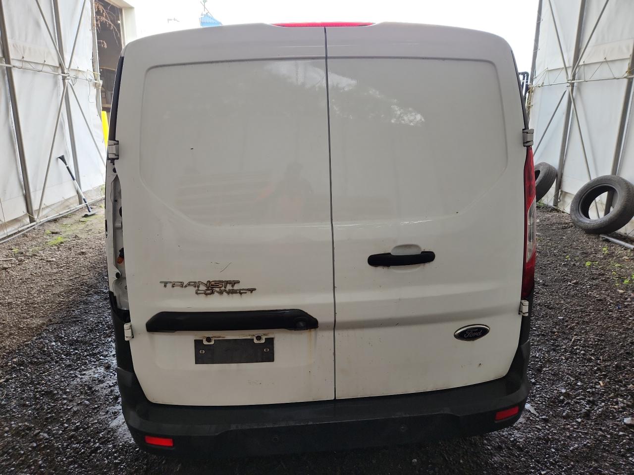2014 Ford Transit Connect Xl White vin: NM0LS7E75E1143739 Damage: Right Rear Cargo Door, Chipped, 3