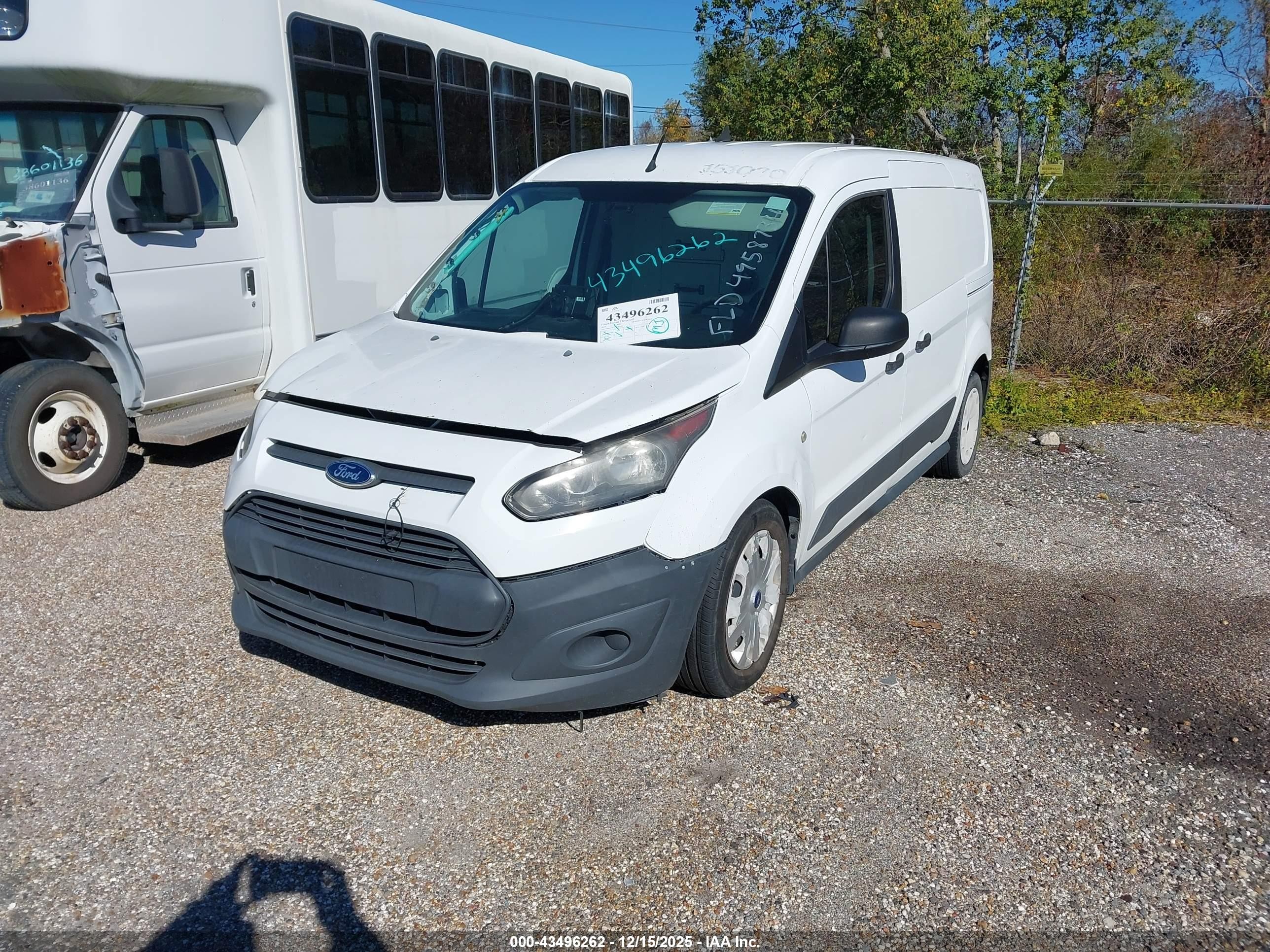 2015 Ford Transit Connect Xl White vin: NM0LS7E75F1210308