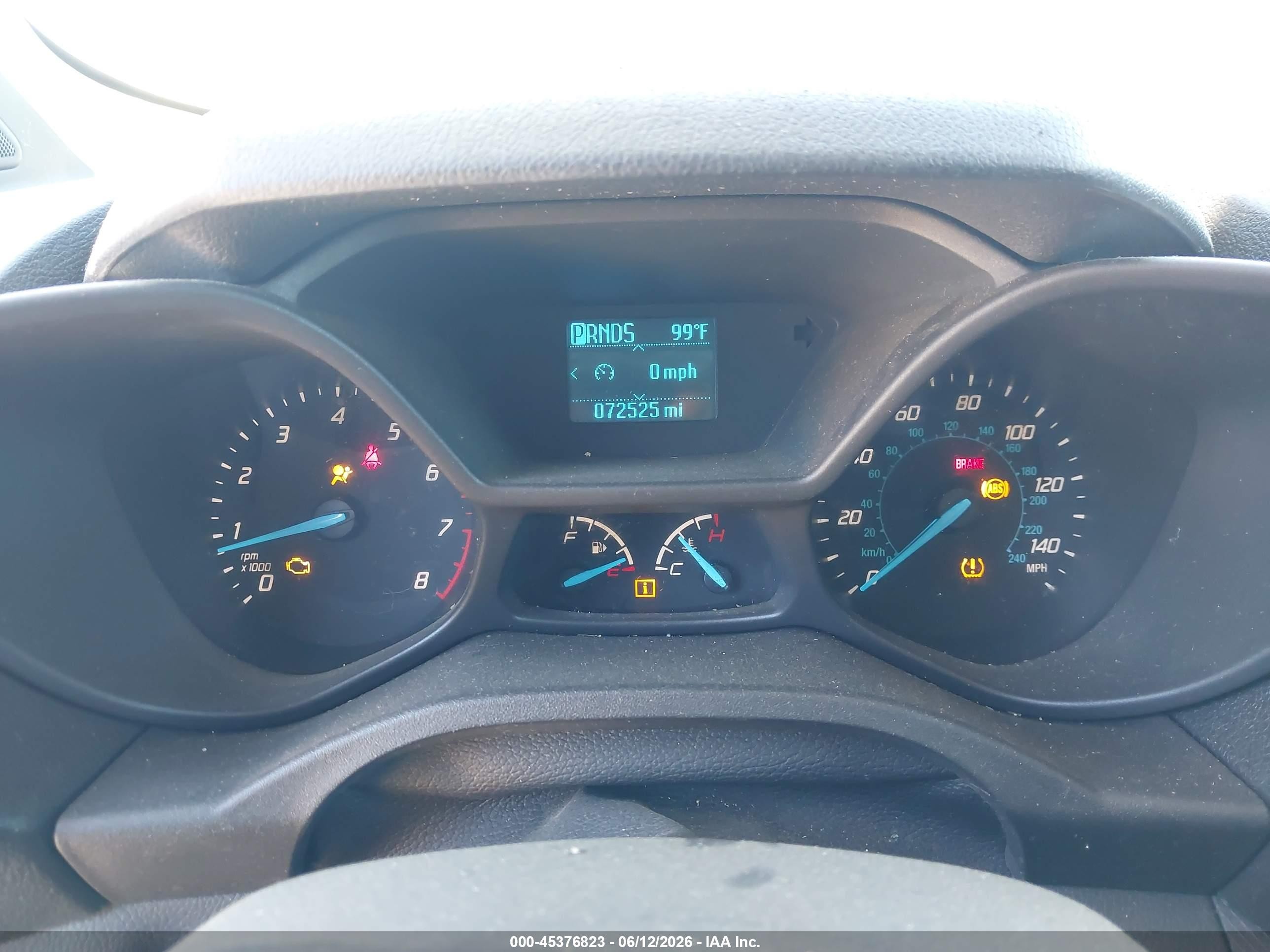 2015 Ford Transit Connect Xl White vin: NM0LS7E76F1181644