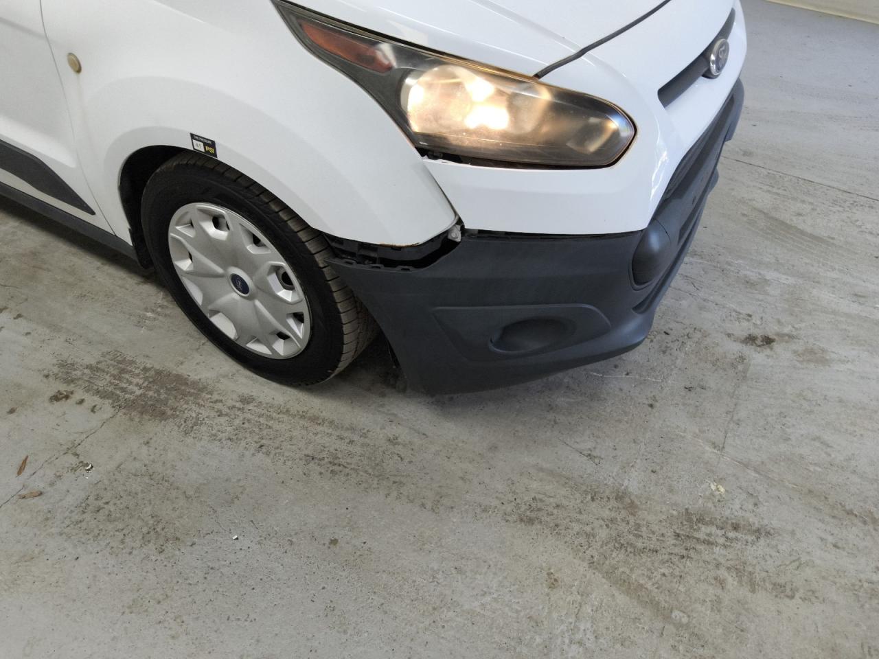 2014 Ford Transit Connect Xl White vin: NM0LS7E77E1173017 Damage: Front Bumper, Broken, Replacement Required