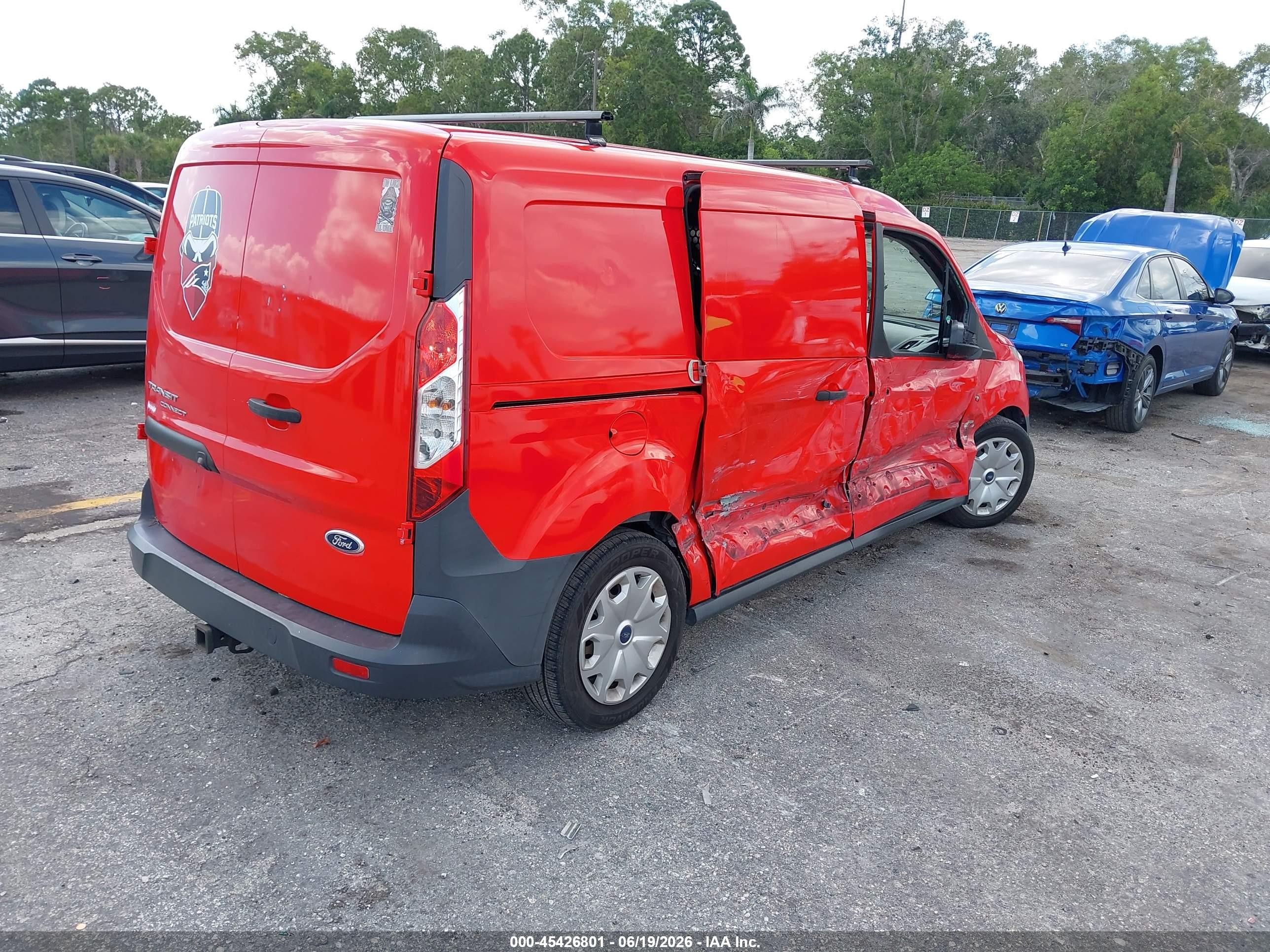 2015 Ford Transit Connect Xl Red vin: NM0LS7E77F1185041