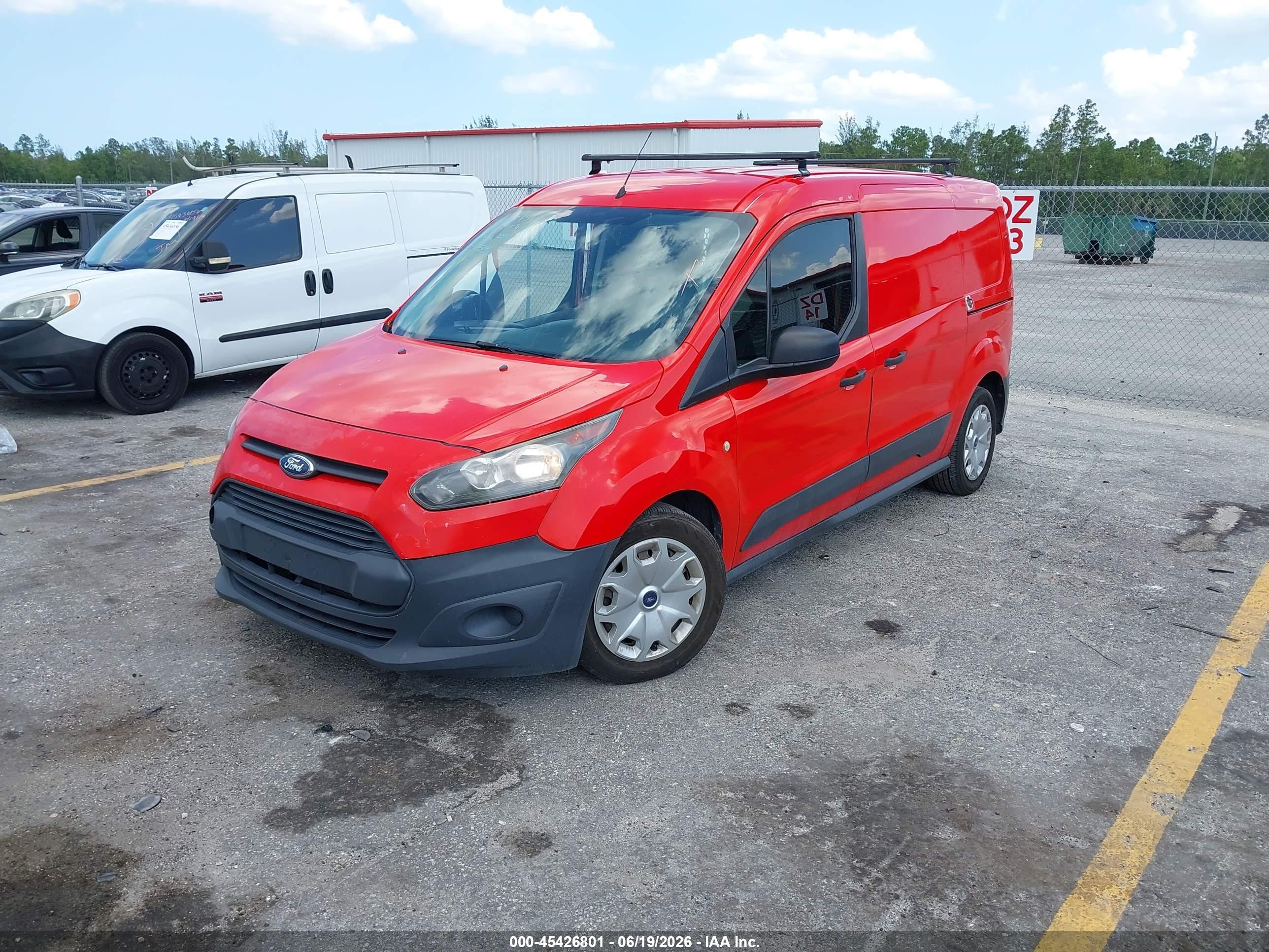 2015 Ford Transit Connect Xl Red vin: NM0LS7E77F1185041