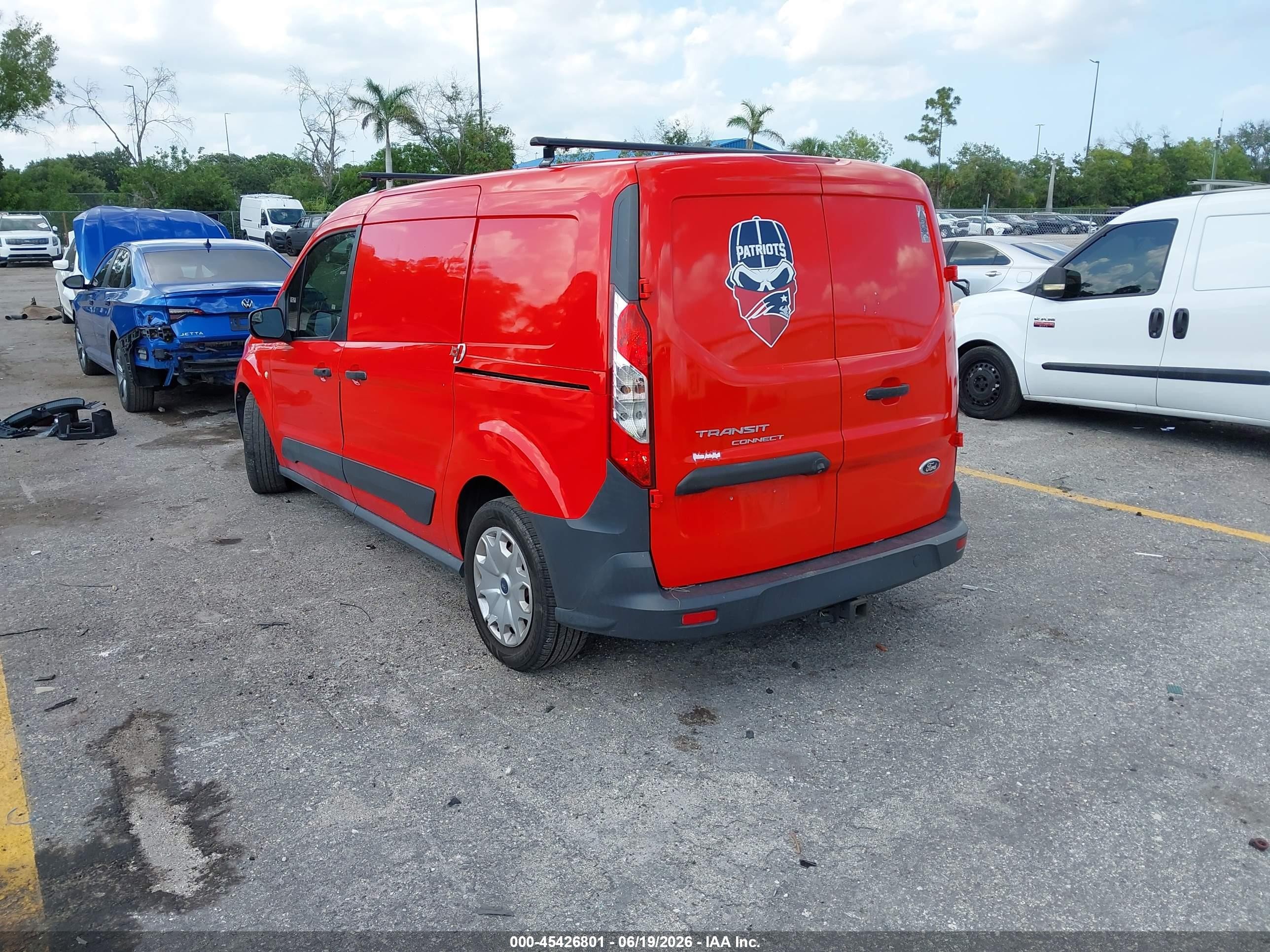 2015 Ford Transit Connect Xl Red vin: NM0LS7E77F1185041