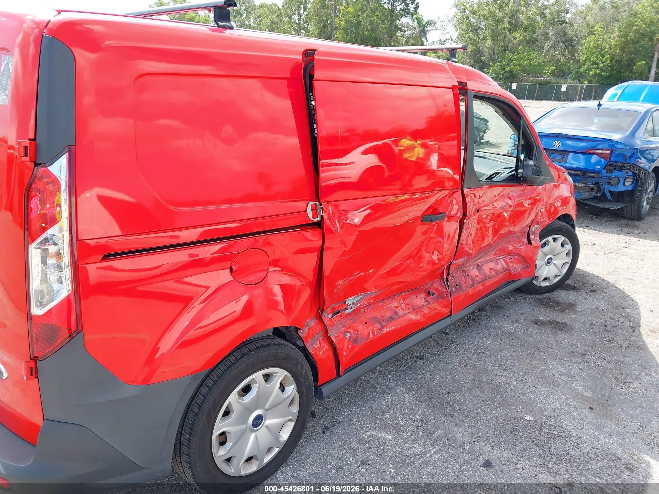 2015 Ford Transit Connect Xl Red vin: NM0LS7E77F1185041