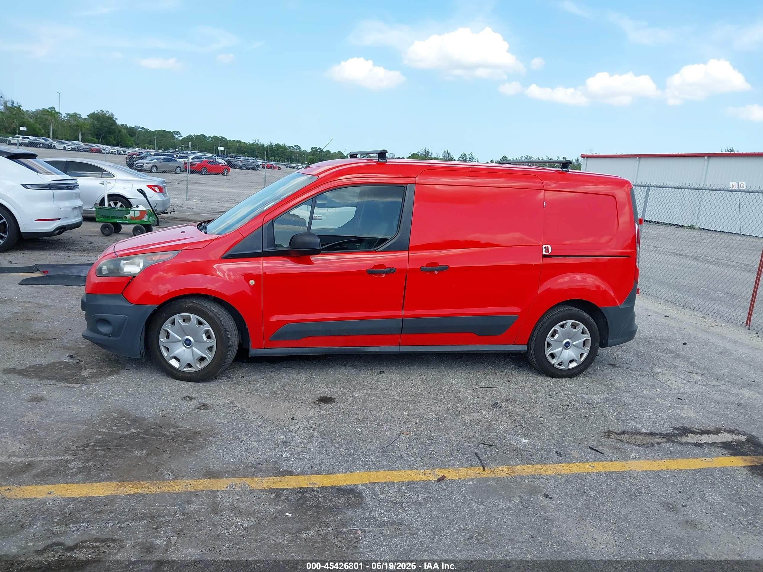 2015 Ford Transit Connect Xl Red vin: NM0LS7E77F1185041