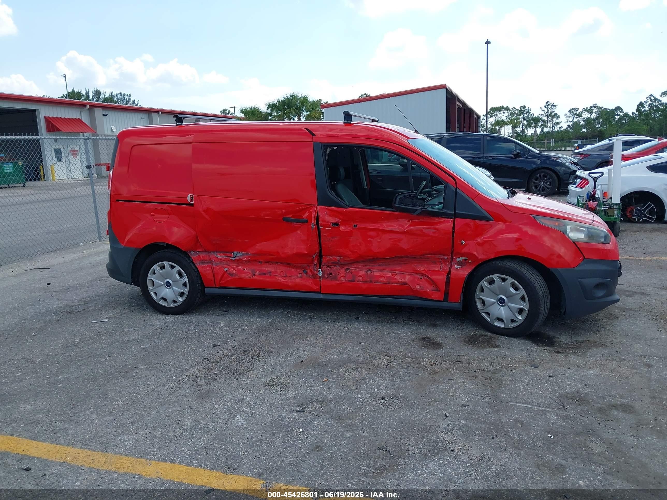2015 Ford Transit Connect Xl Red vin: NM0LS7E77F1185041