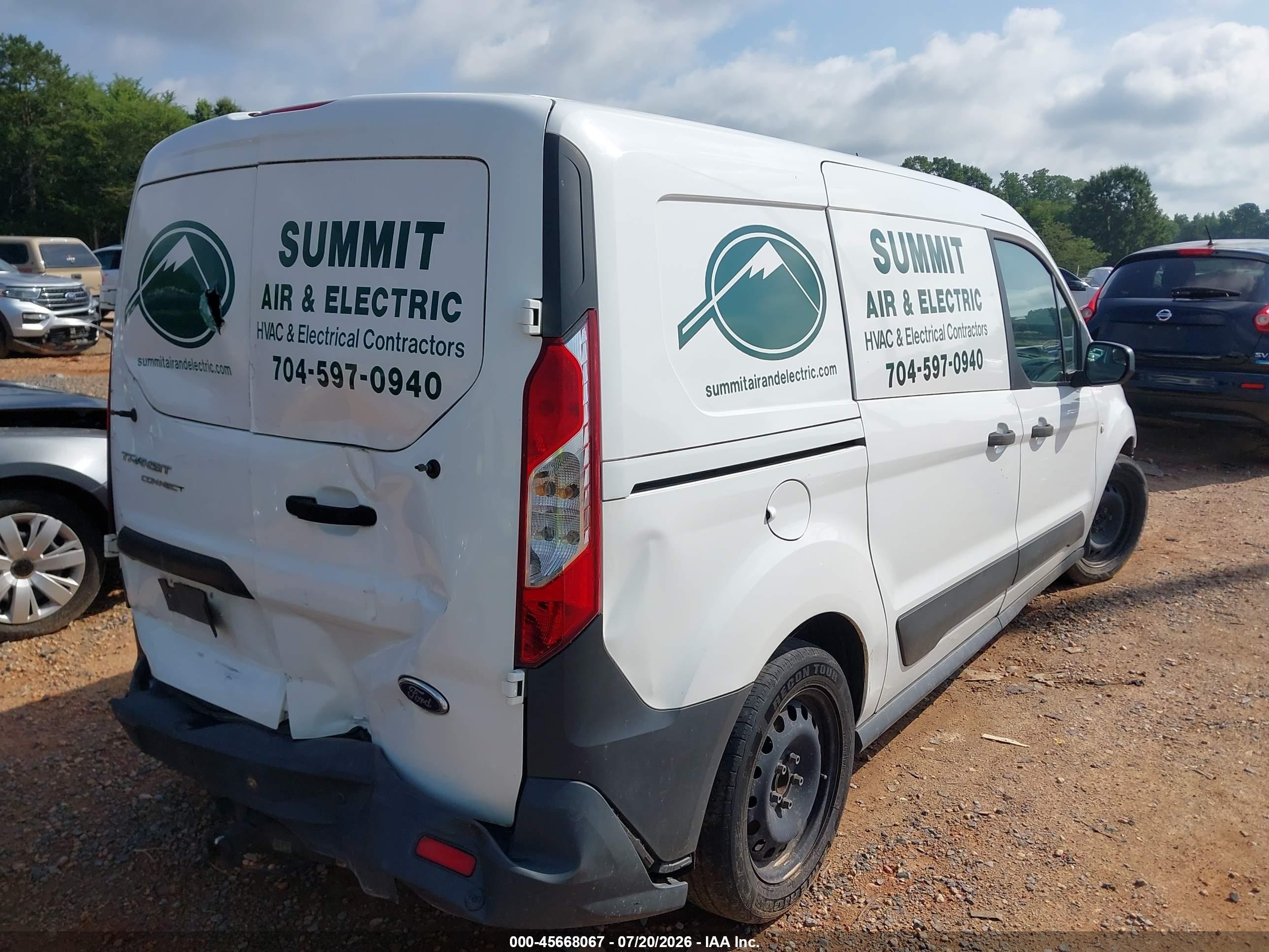 2015 Ford Transit Connect Xl White vin: NM0LS7E77F1193804