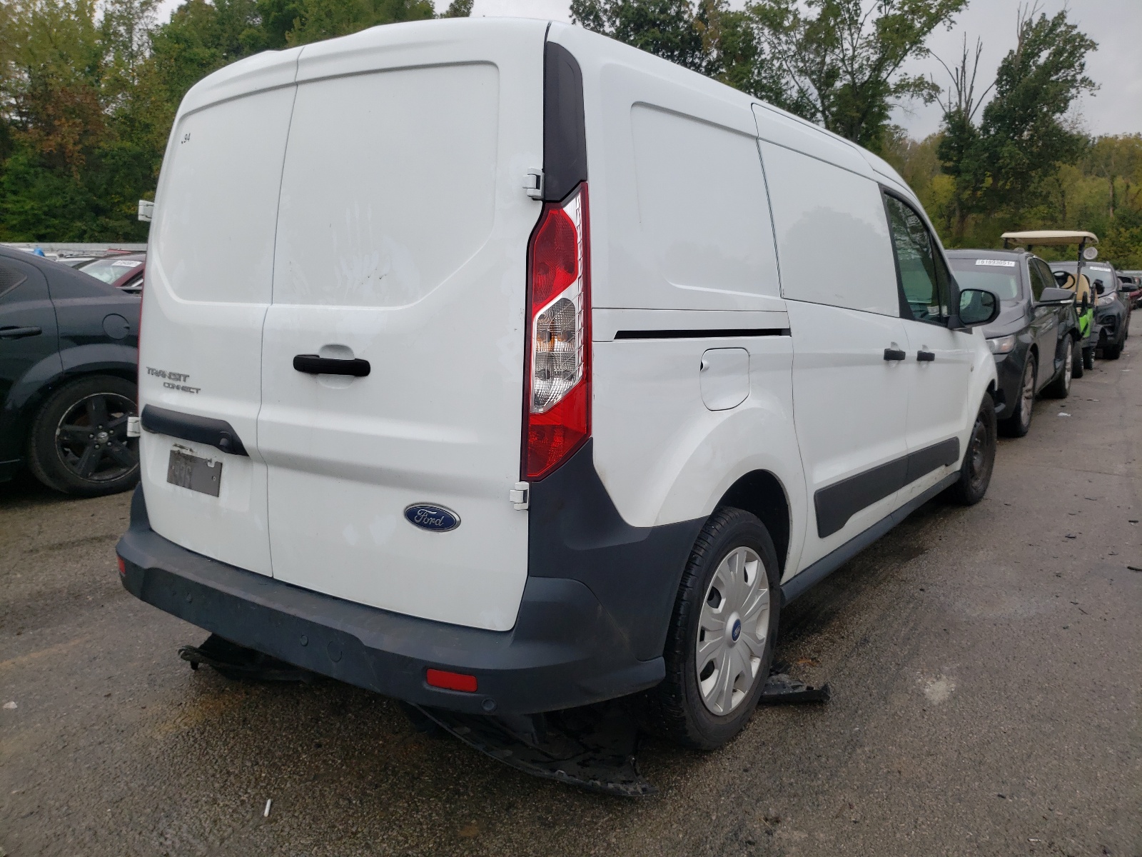2020 Ford Transit Connect Xl White vin: NM0LS7E77L1446485