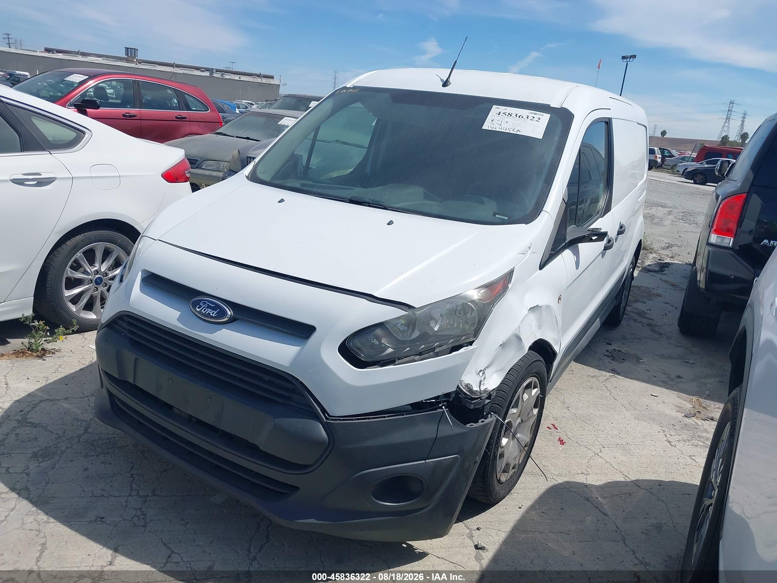 2015 Ford Transit Connect Xl White vin: NM0LS7E78F1214773