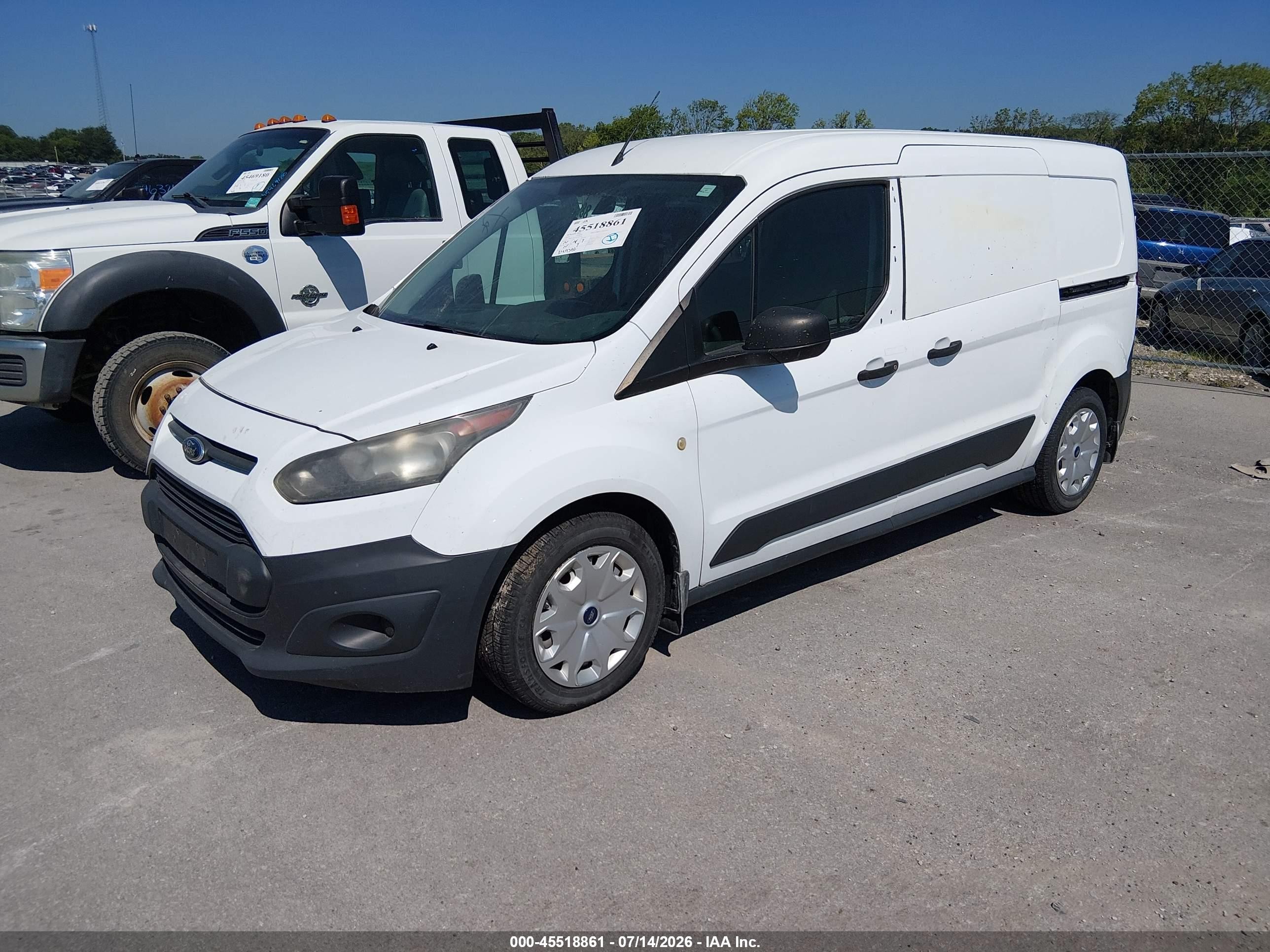 2014 Ford Transit Connect Xl White vin: NM0LS7E79E1152167