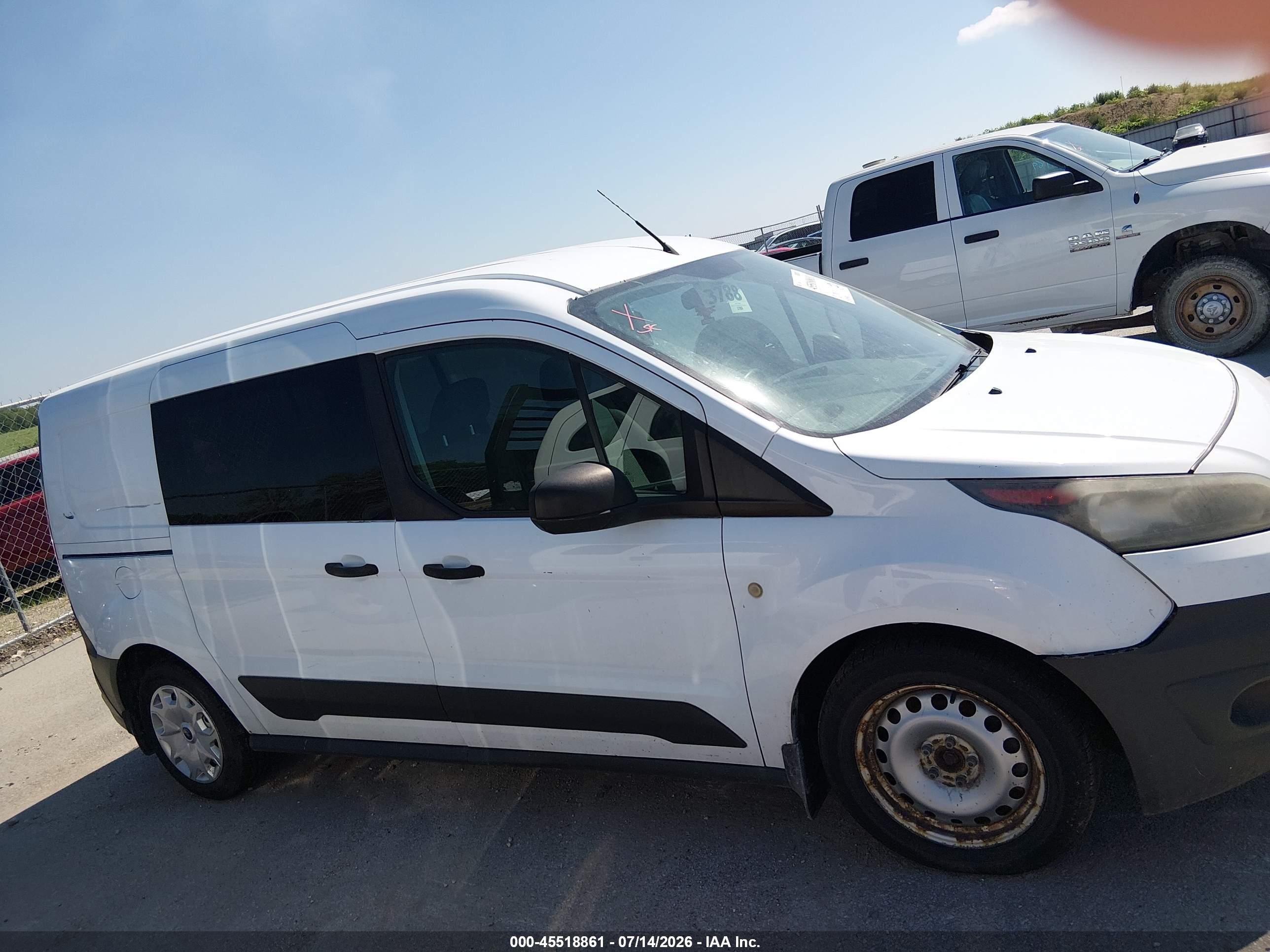 2014 Ford Transit Connect Xl White vin: NM0LS7E79E1152167