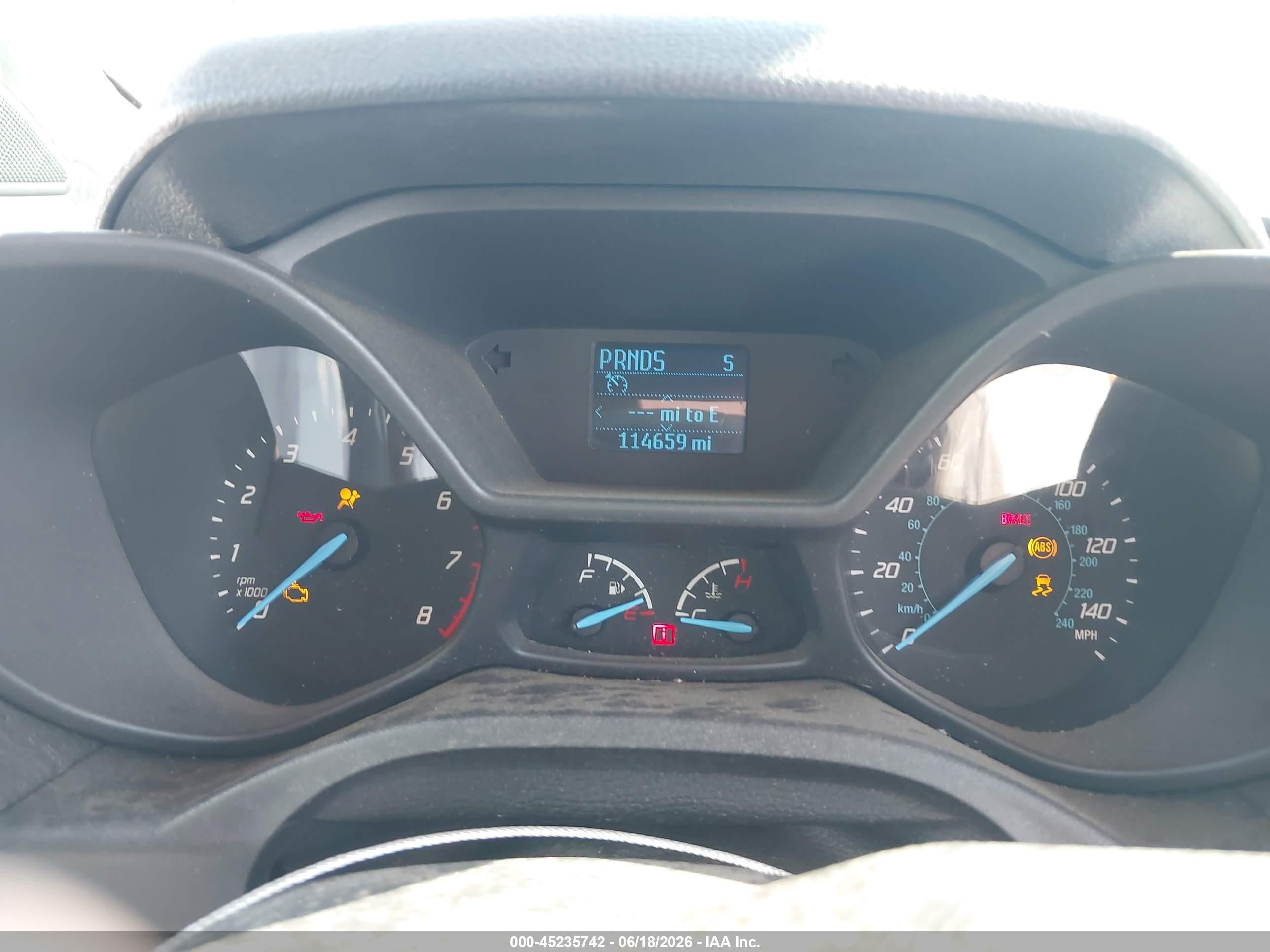 2014 Ford Transit Connect Xl White vin: NM0LS7E79E1153710
