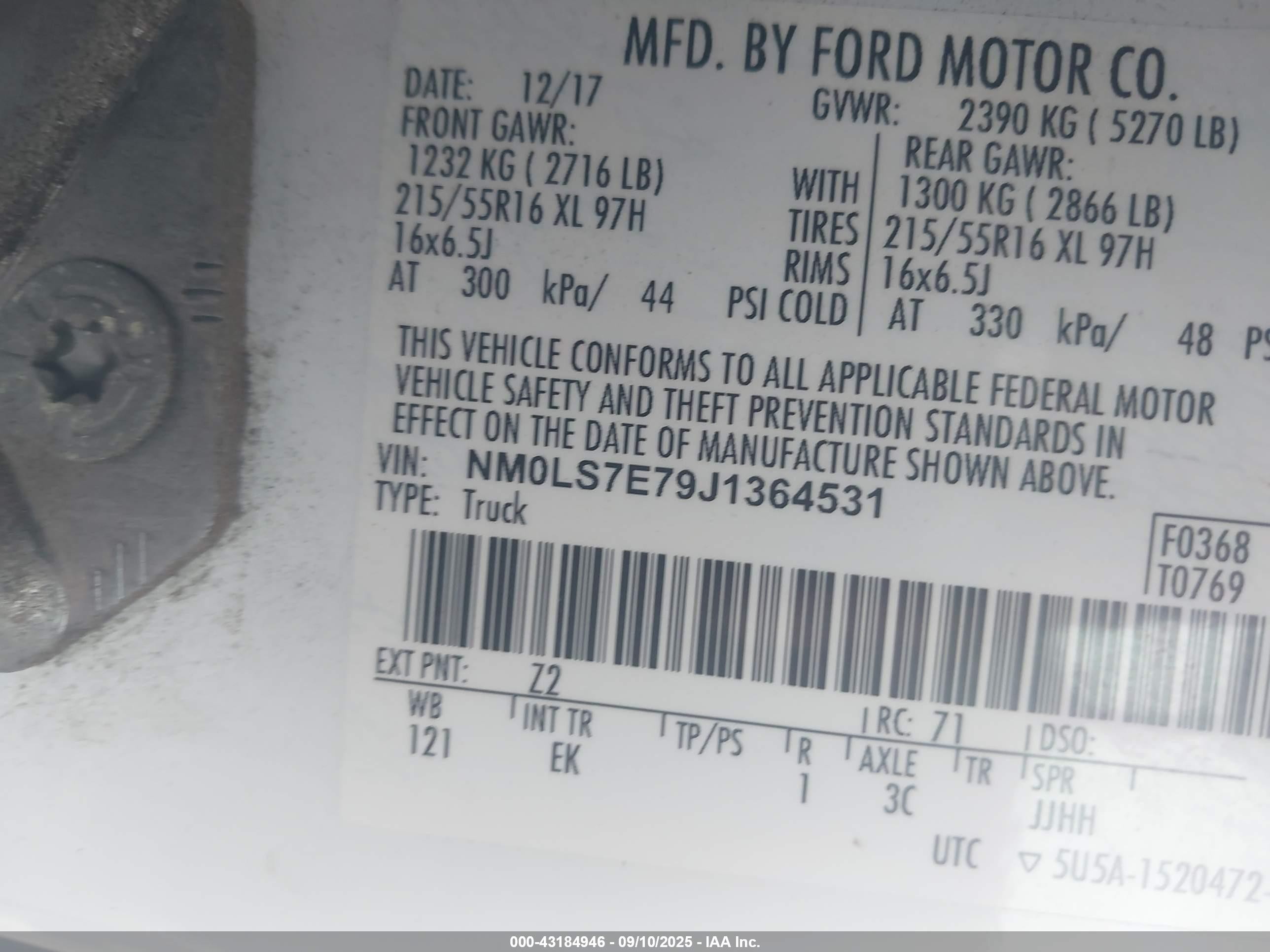 2018 Ford Transit Connect Xl Розовый vin: NM0LS7E79J1364531