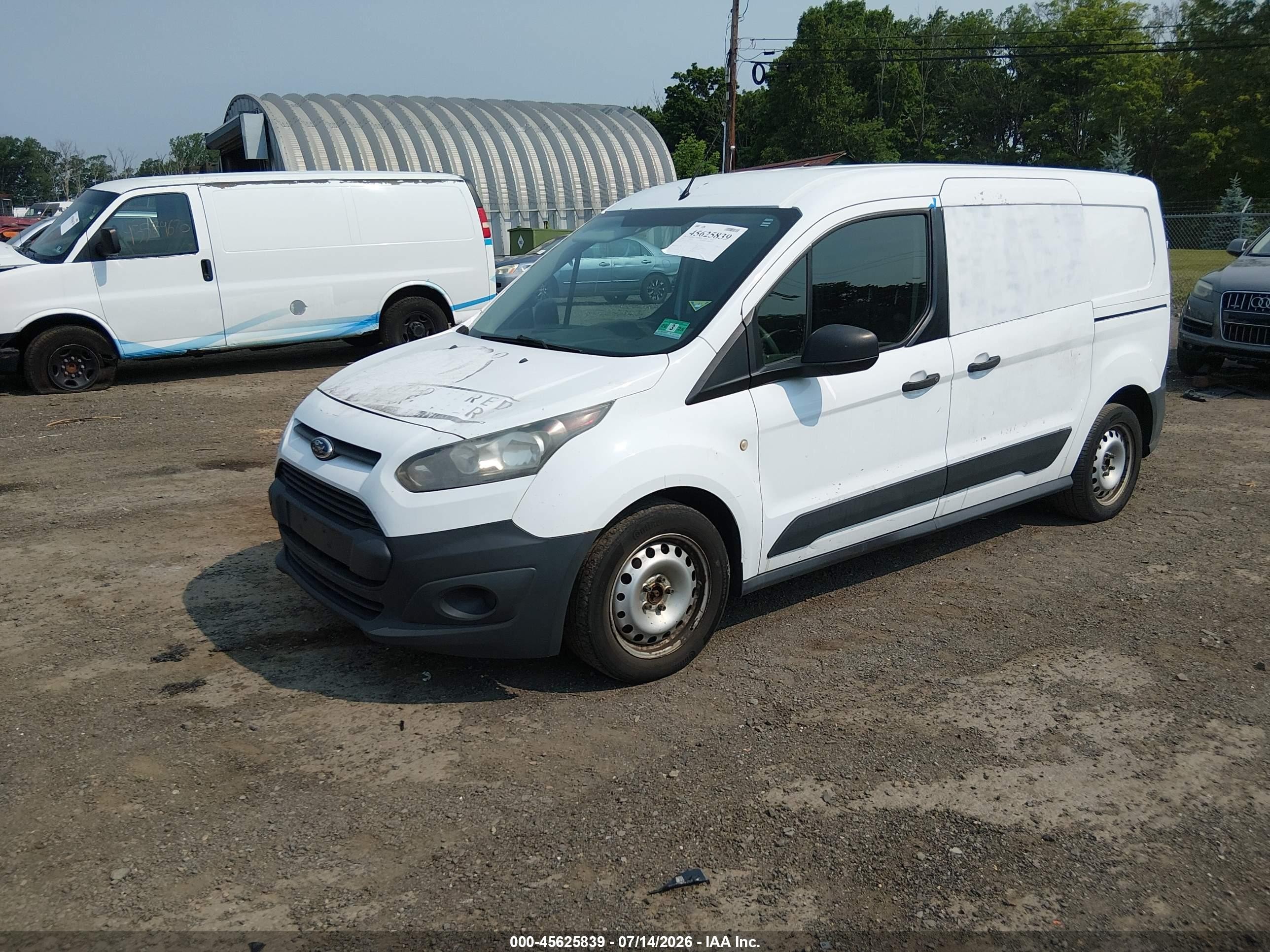 2014 Ford Transit Connect Xl White vin: NM0LS7E7XE1165378