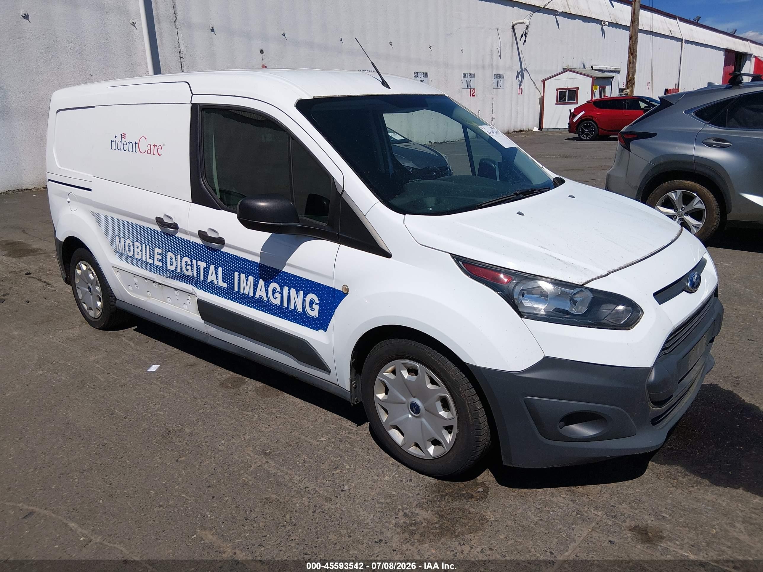 2015 Ford Transit Connect Xl White vin: NM0LS7E7XF1193456