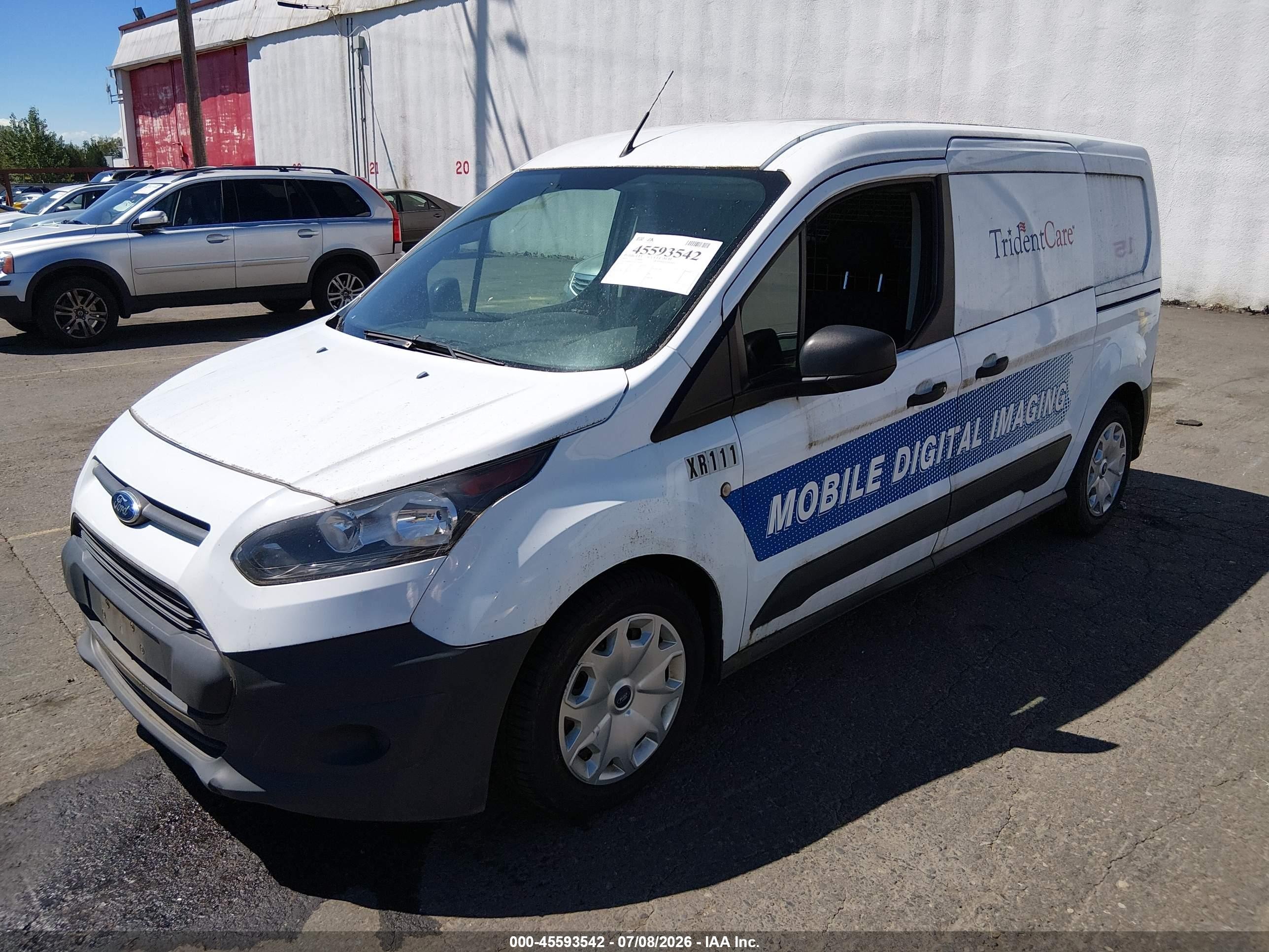2015 Ford Transit Connect Xl White vin: NM0LS7E7XF1193456