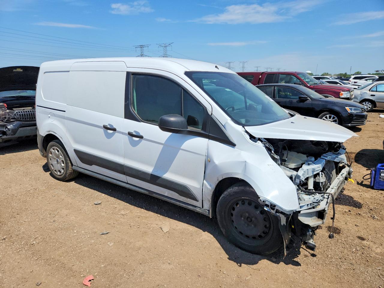 2015 Ford Transit Connect Xl White vin: NM0LS7E7XF1214211