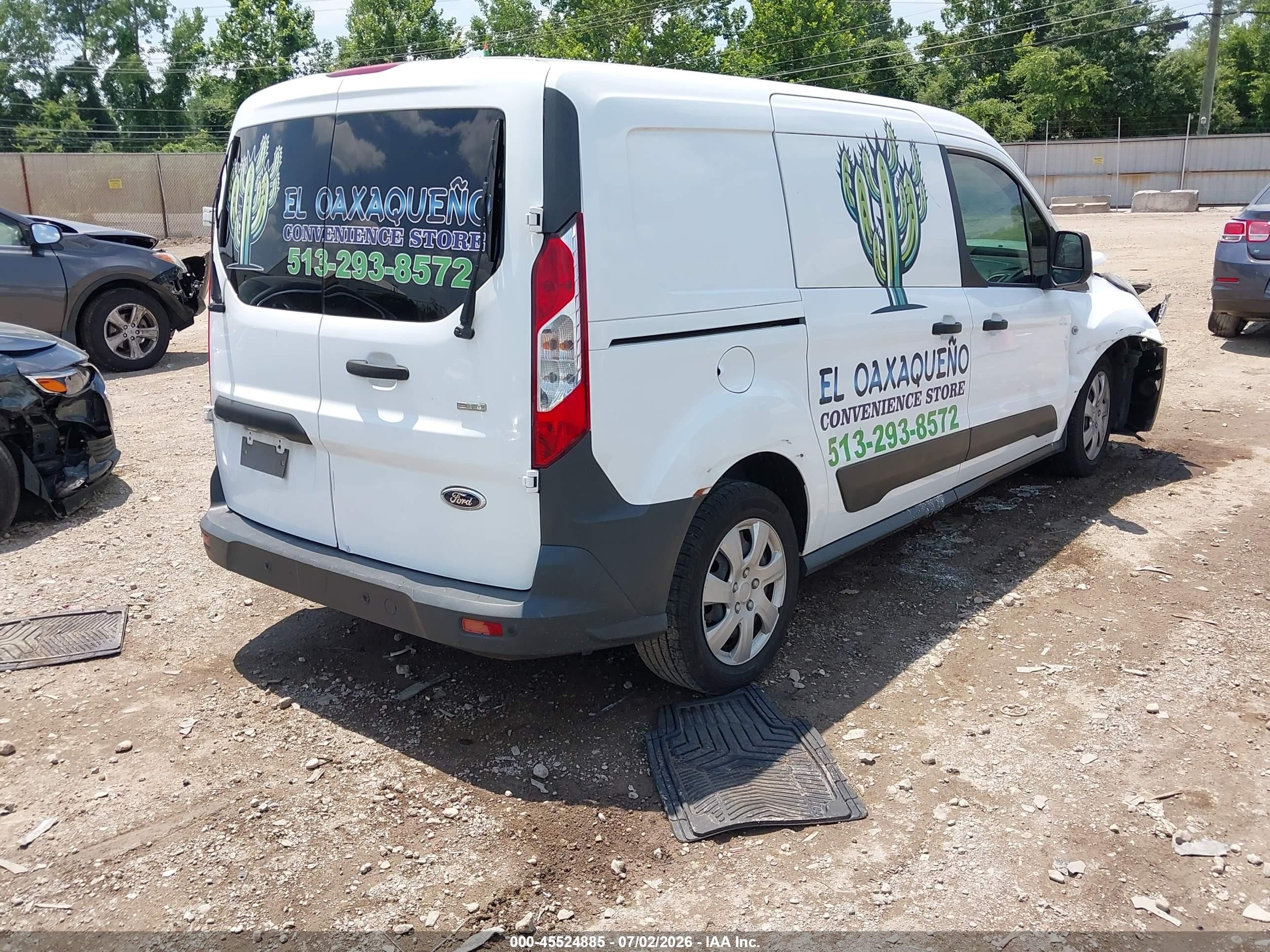 2015 Ford Transit Connect Xl White vin: NM0LS7EX1F1202805