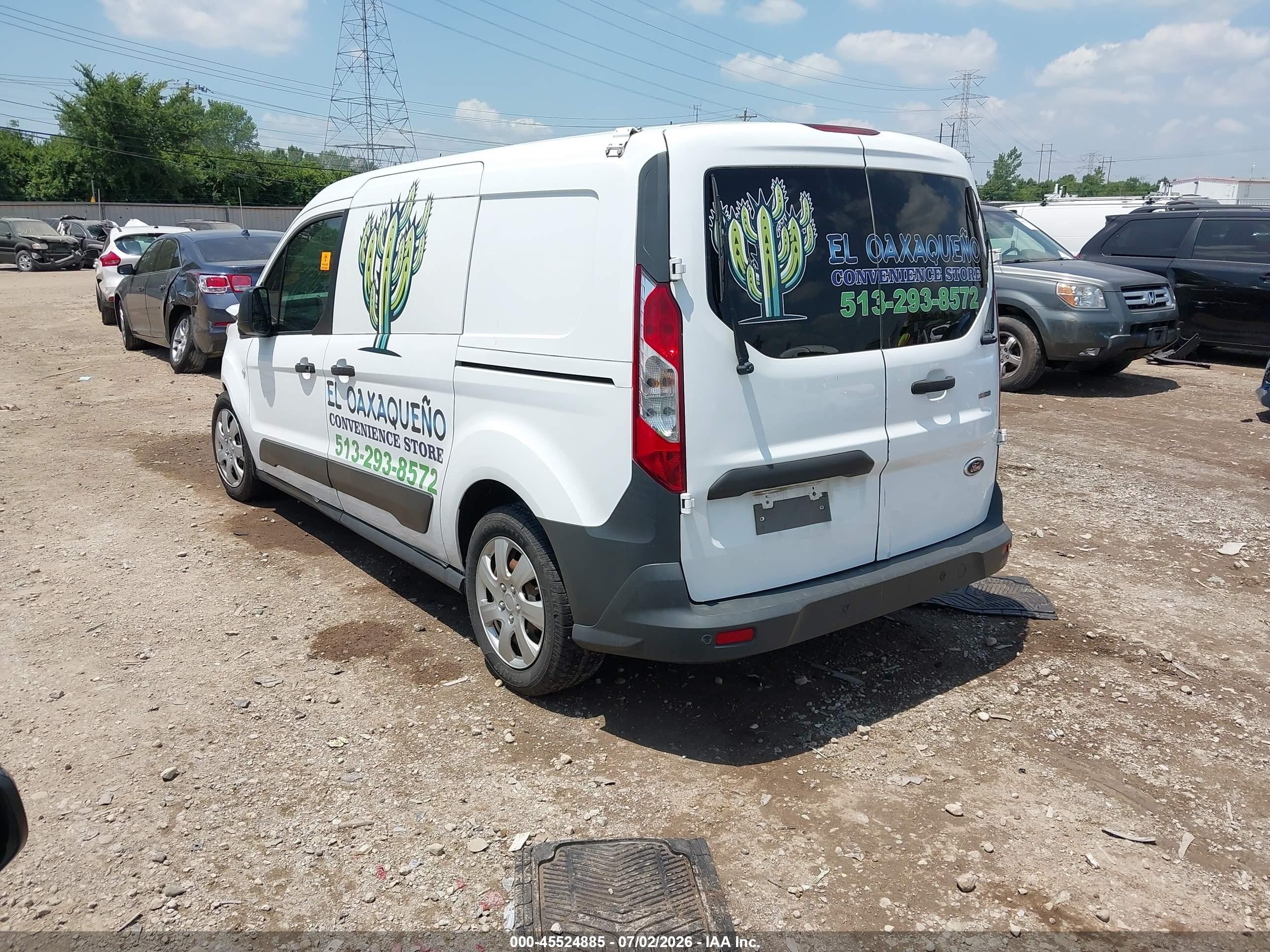 2015 Ford Transit Connect Xl White vin: NM0LS7EX1F1202805