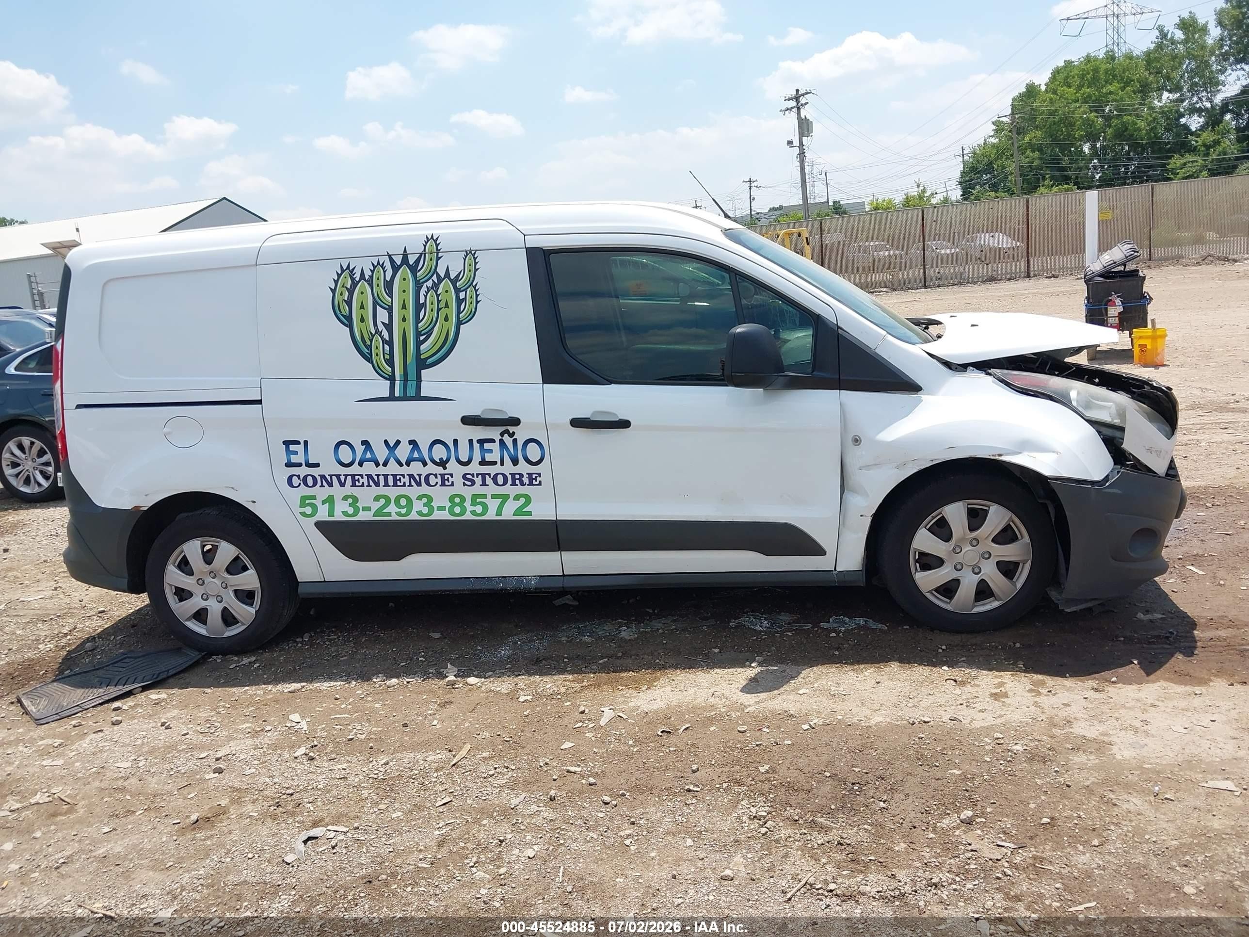2015 Ford Transit Connect Xl White vin: NM0LS7EX1F1202805