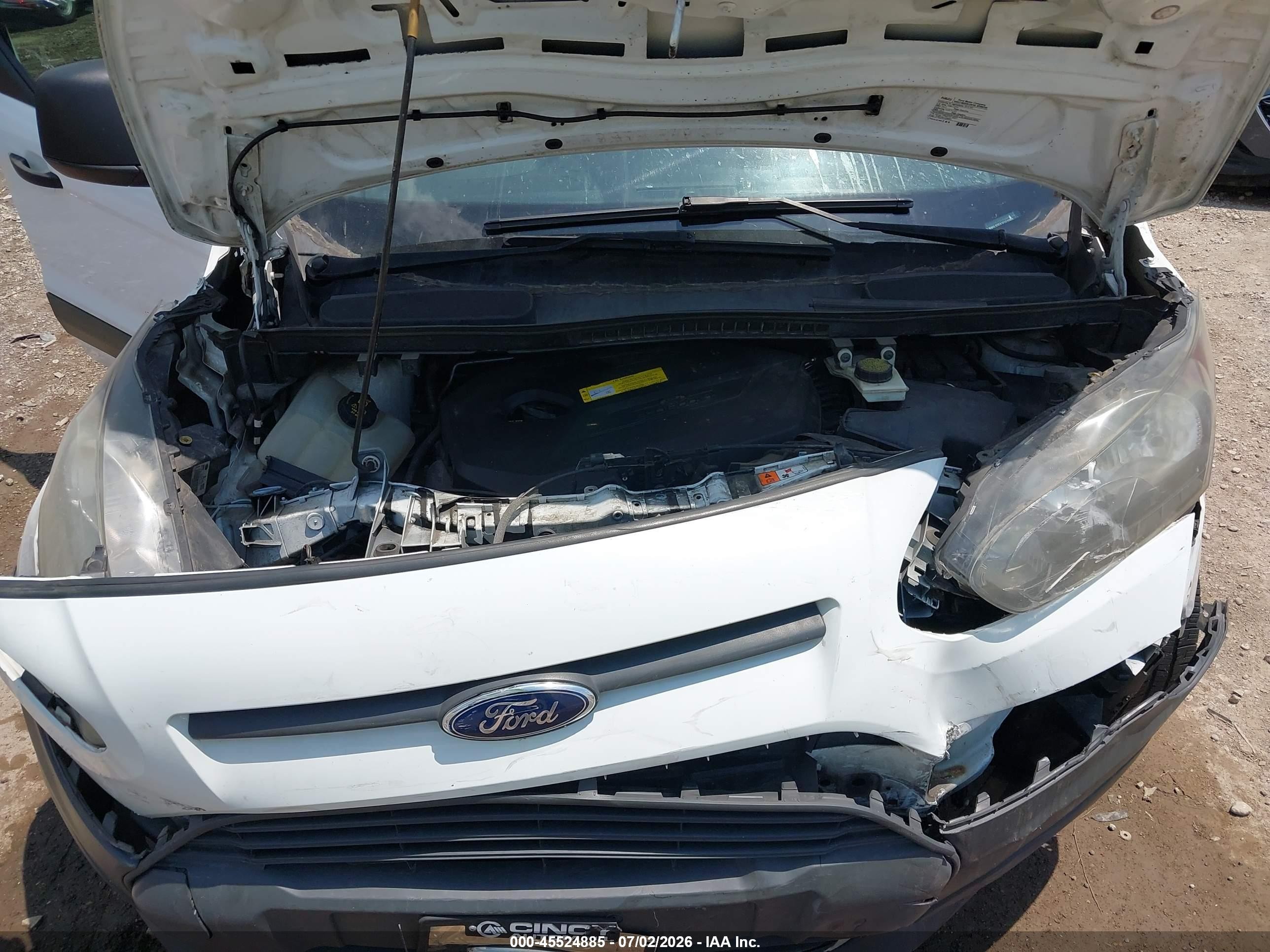 2015 Ford Transit Connect Xl White vin: NM0LS7EX1F1202805