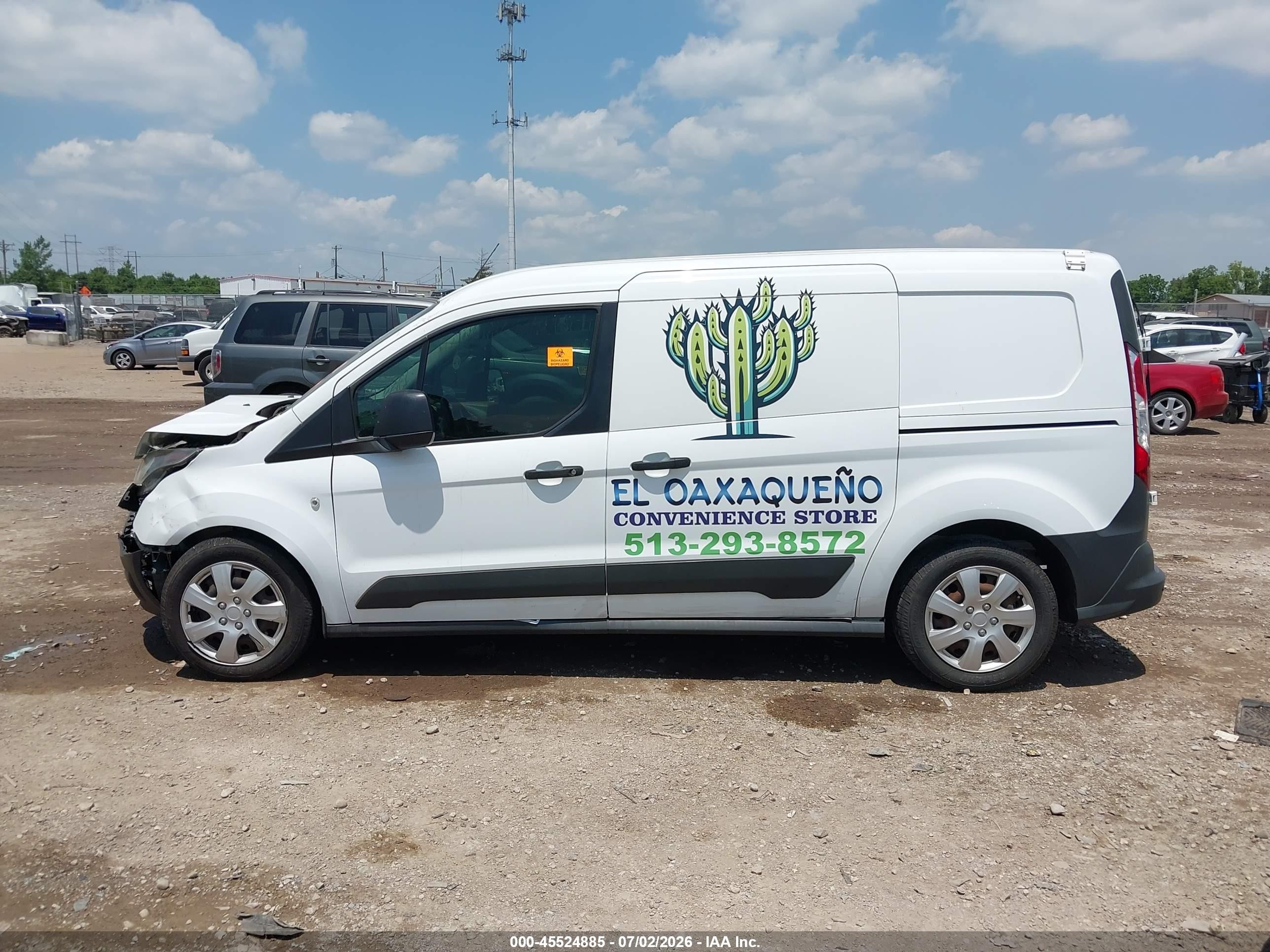 2015 Ford Transit Connect Xl White vin: NM0LS7EX1F1202805
