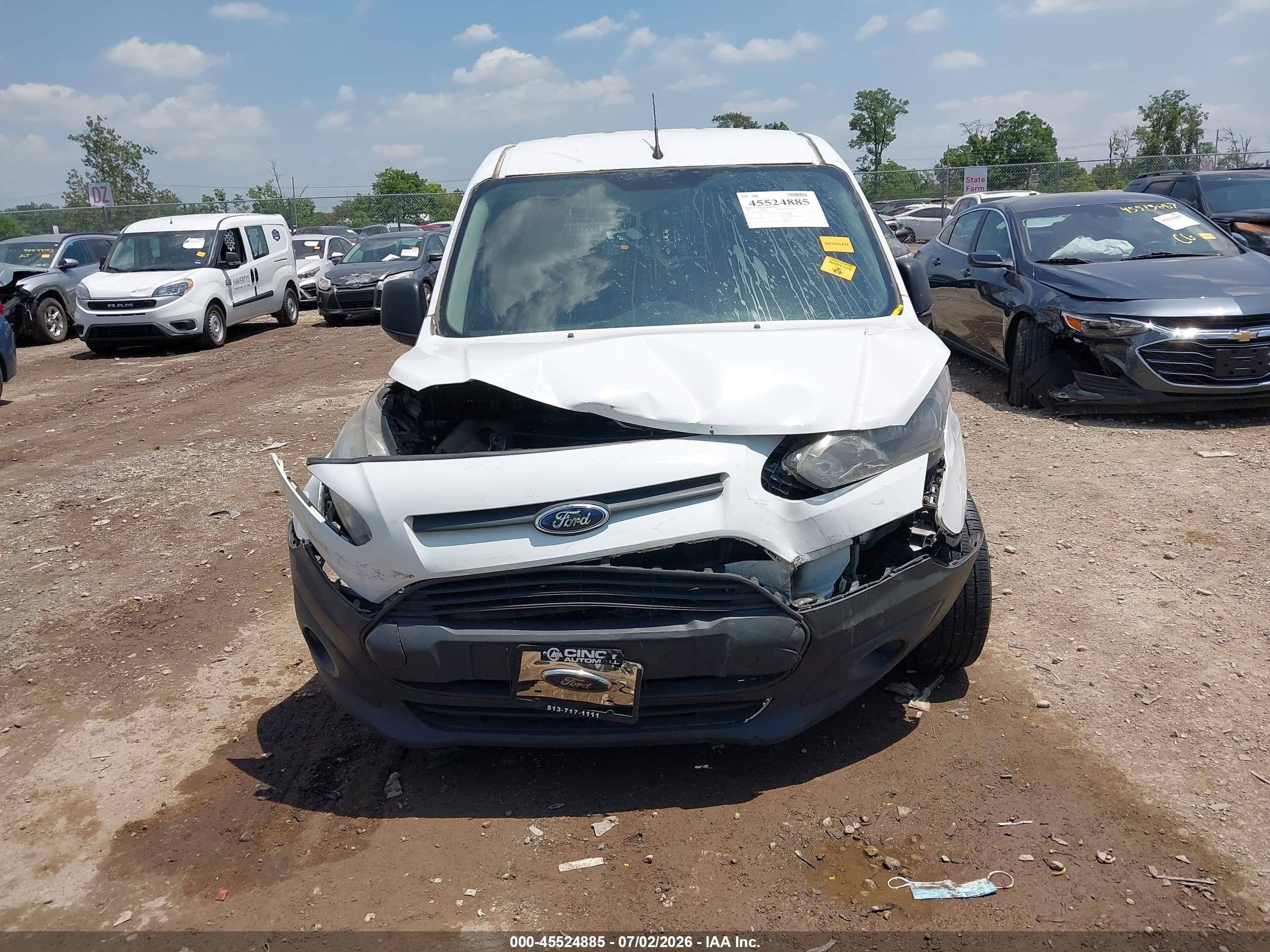 2015 Ford Transit Connect Xl White vin: NM0LS7EX1F1202805