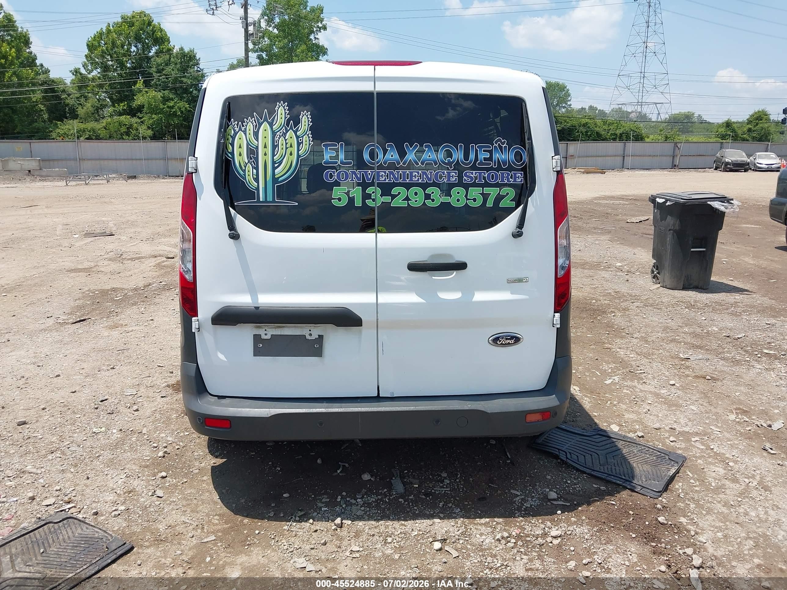 2015 Ford Transit Connect Xl White vin: NM0LS7EX1F1202805