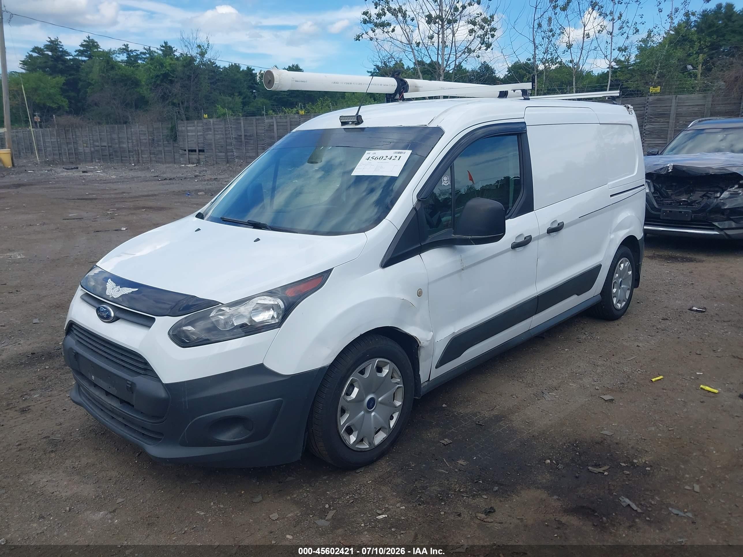 2015 Ford Transit Connect Xl White vin: NM0LS7EX5F1225326