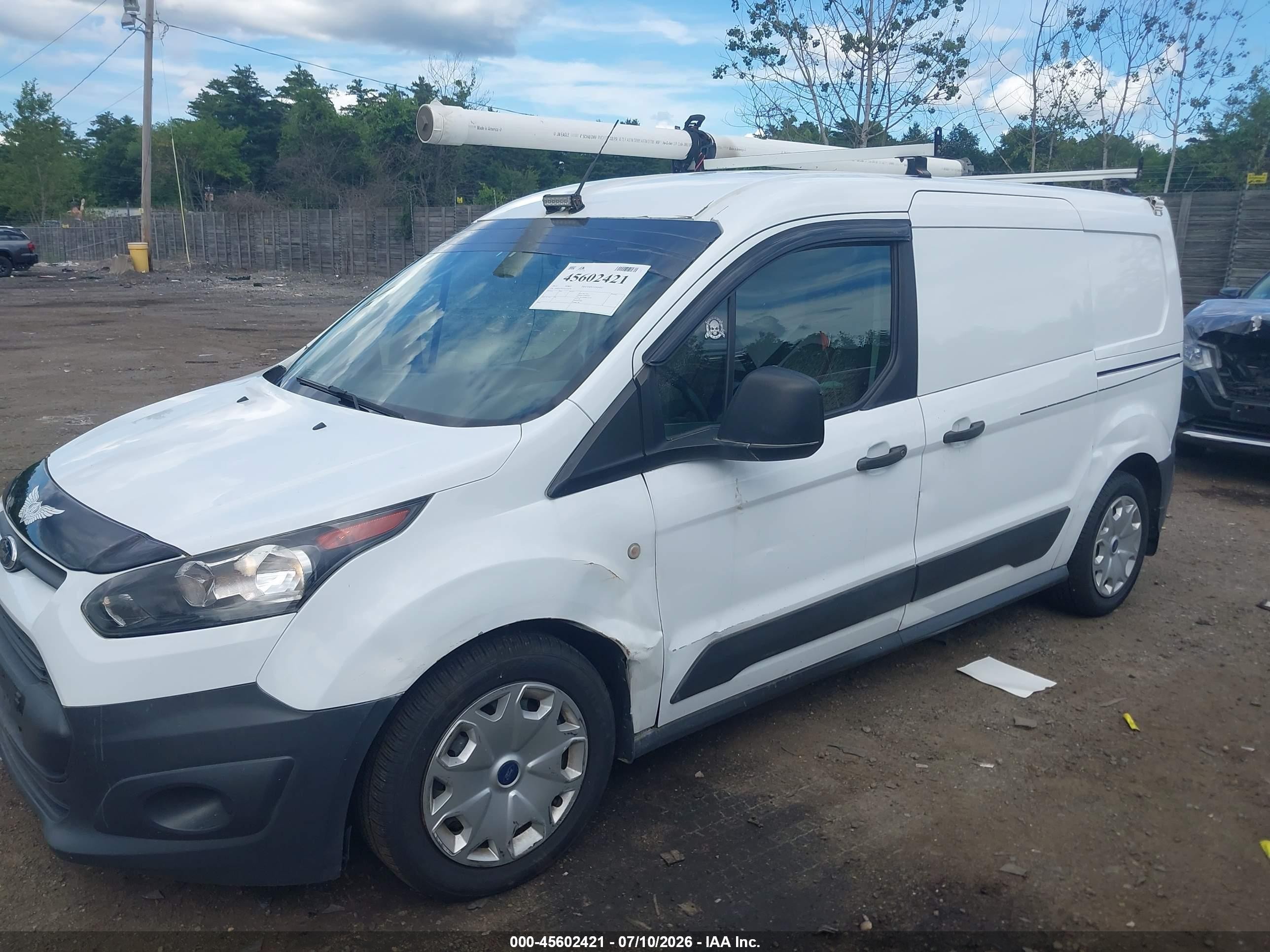 2015 Ford Transit Connect Xl White vin: NM0LS7EX5F1225326