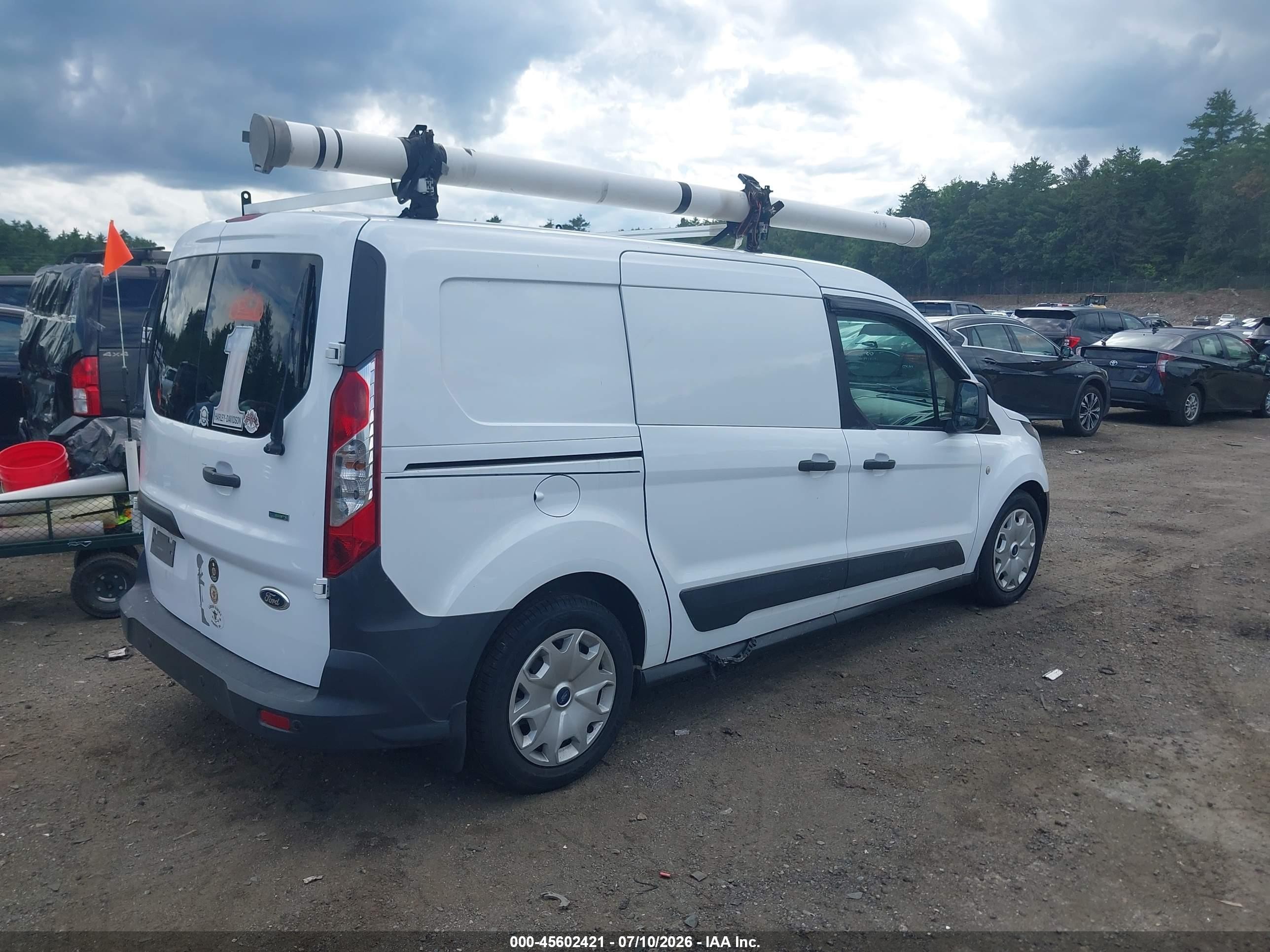 2015 Ford Transit Connect Xl White vin: NM0LS7EX5F1225326