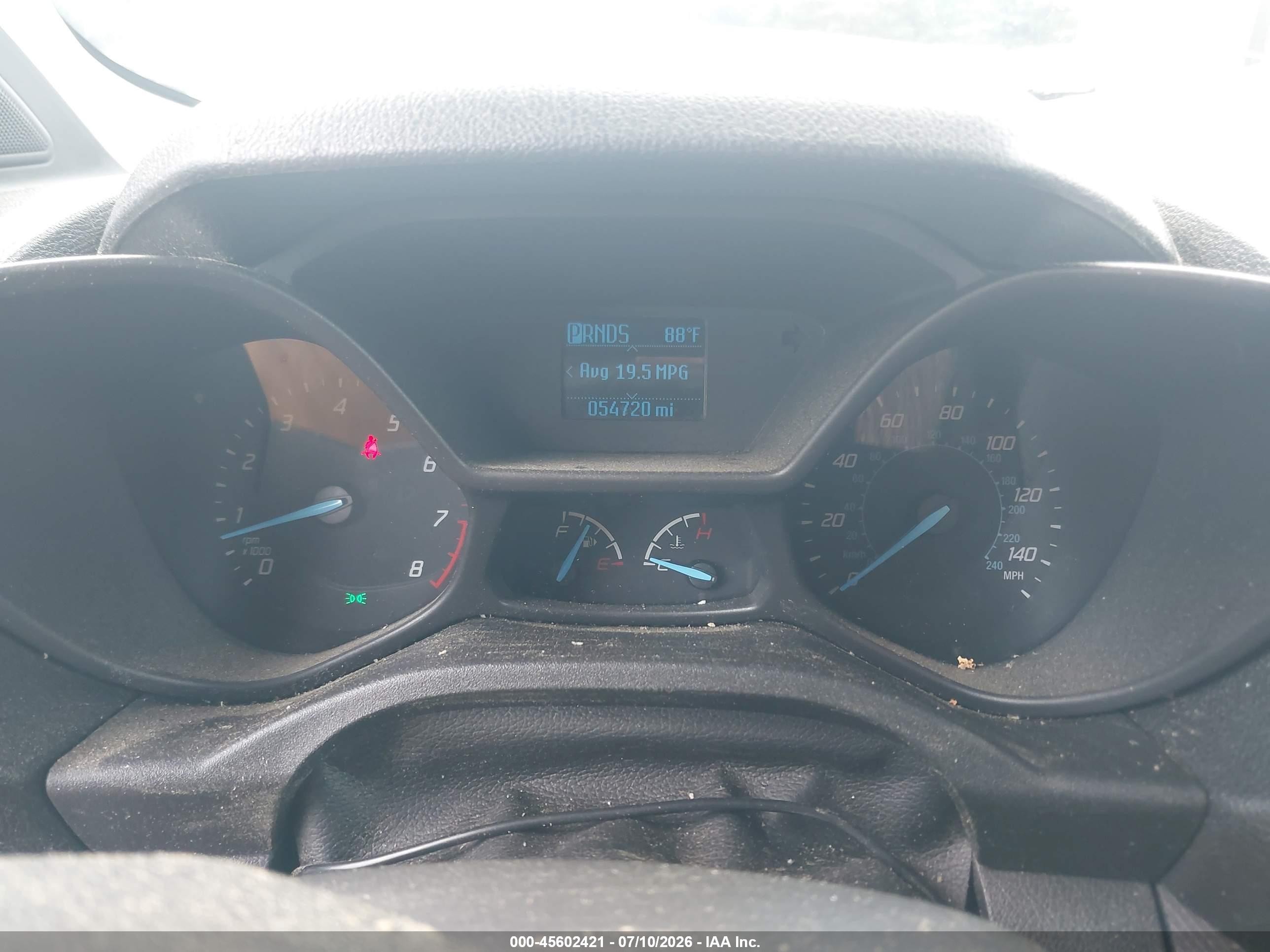 2015 Ford Transit Connect Xl White vin: NM0LS7EX5F1225326