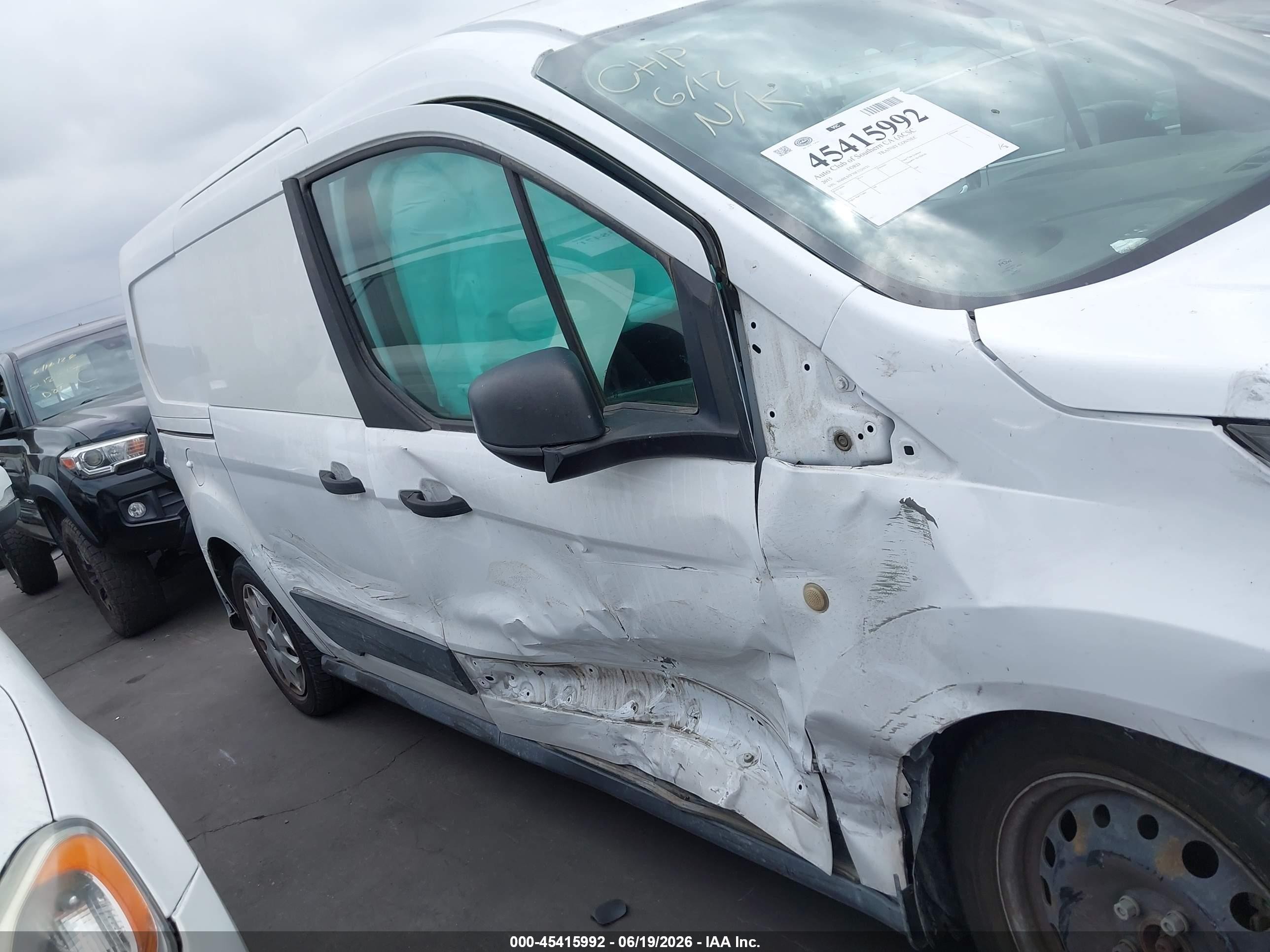 2015 Ford Transit Connect Xlt White vin: NM0LS7F70F1220131