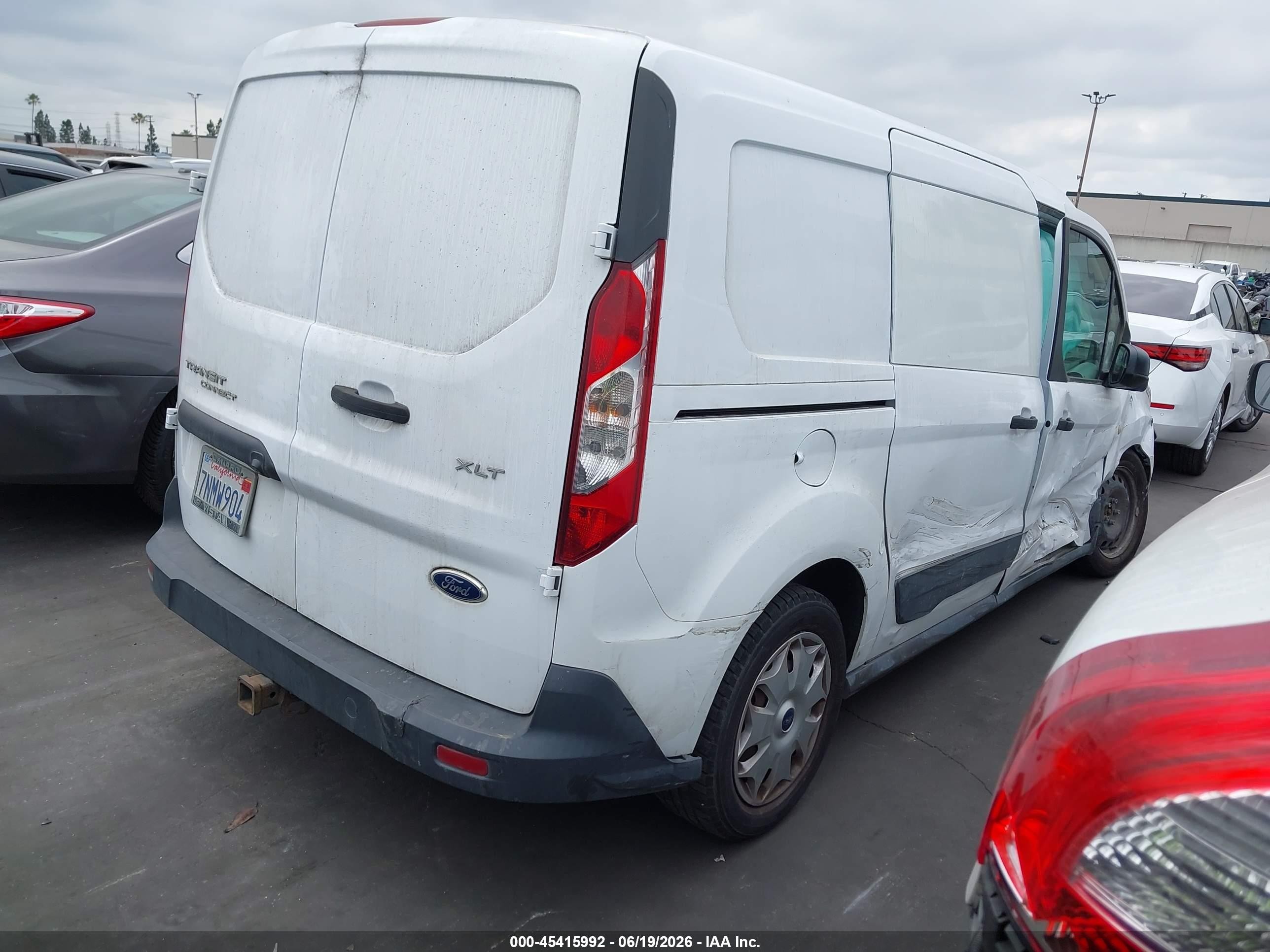 2015 Ford Transit Connect Xlt White vin: NM0LS7F70F1220131