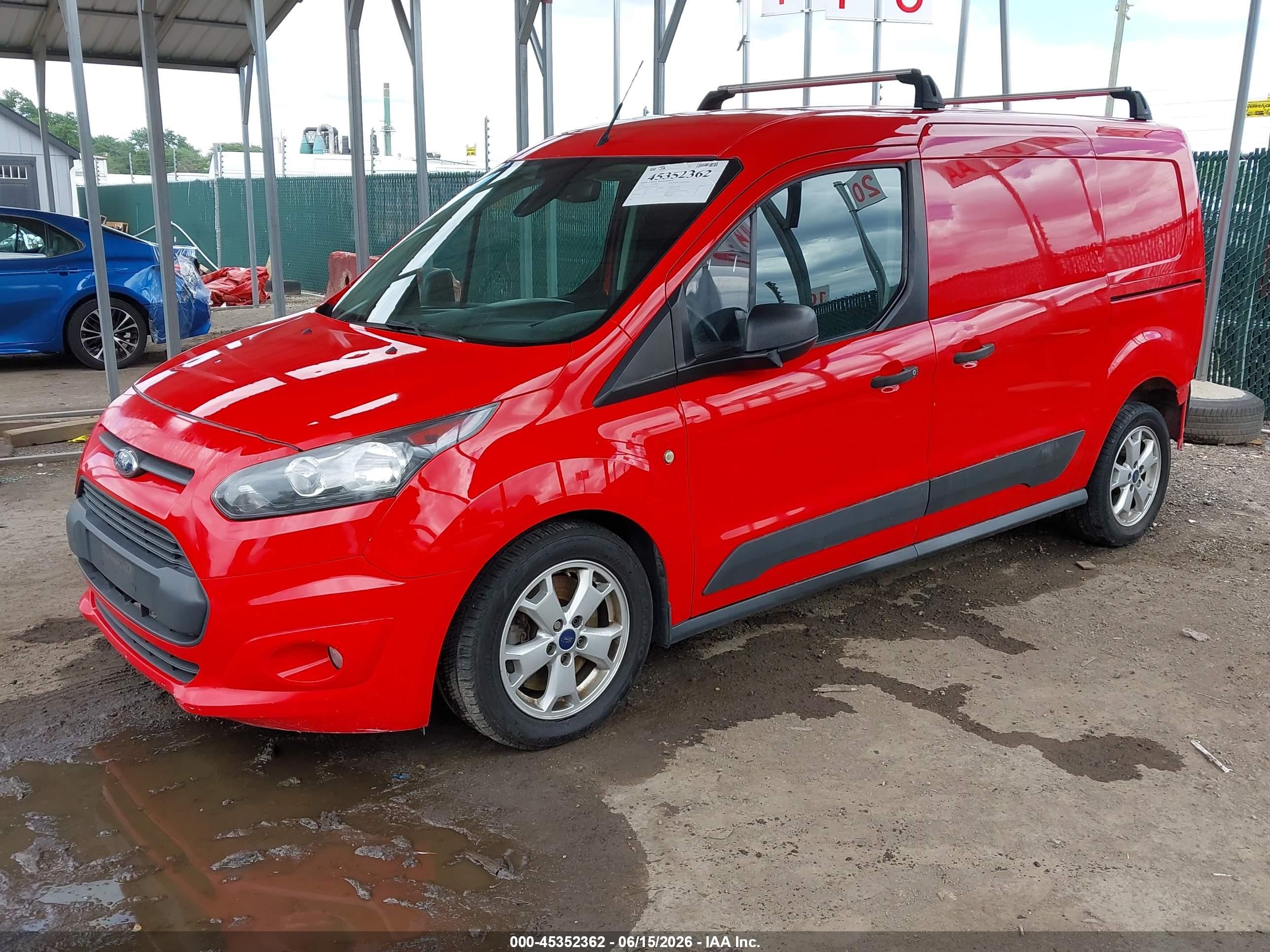 2015 Ford Transit Connect Xlt Красный vin: NM0LS7F71F1217948