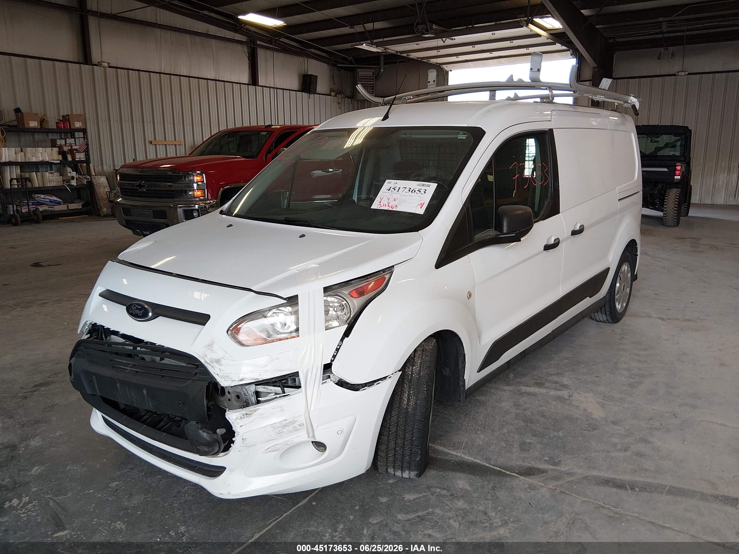 2014 Ford Transit Connect Xlt White vin: NM0LS7F72E1135869