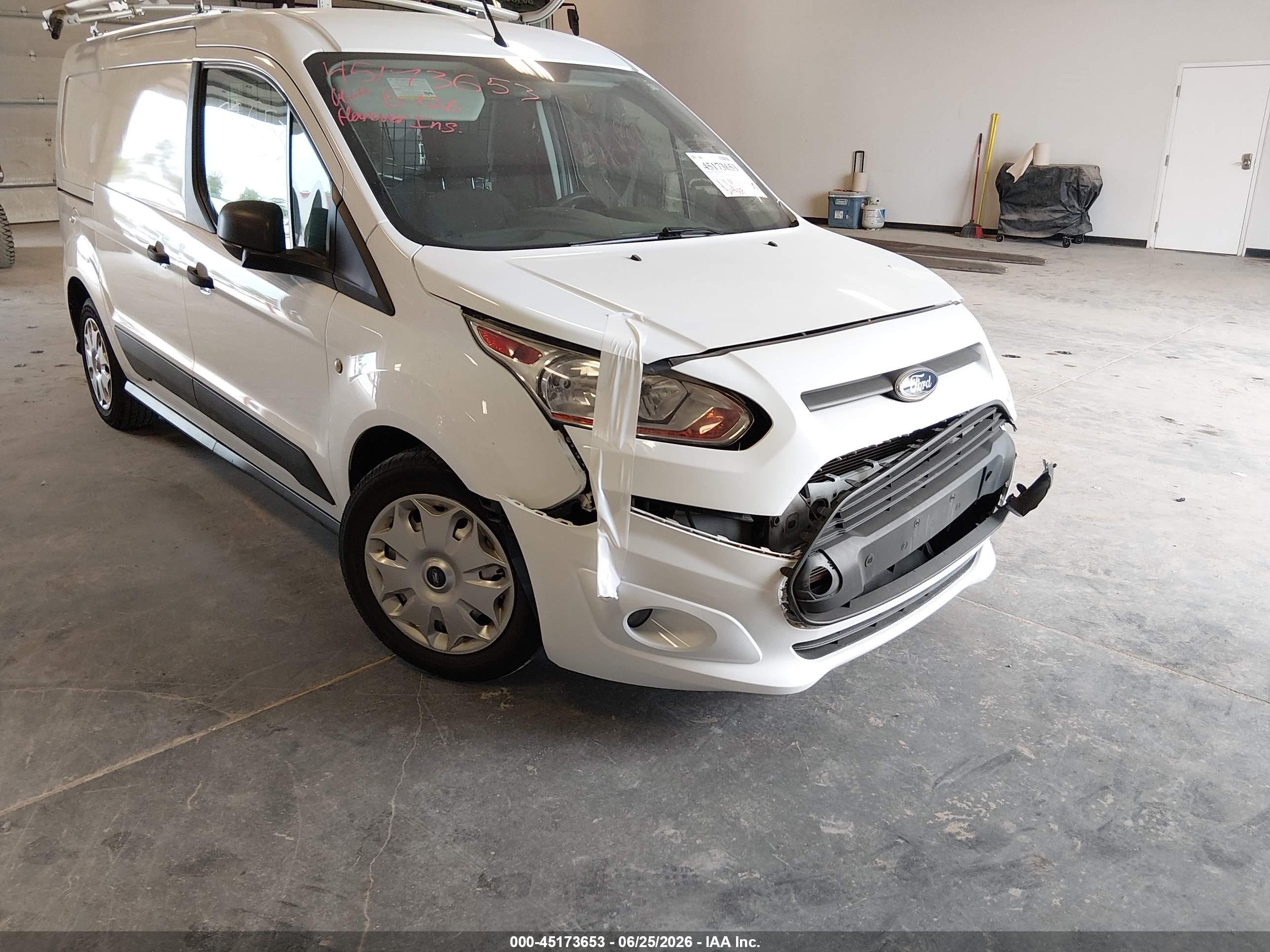 2014 Ford Transit Connect Xlt White vin: NM0LS7F72E1135869
