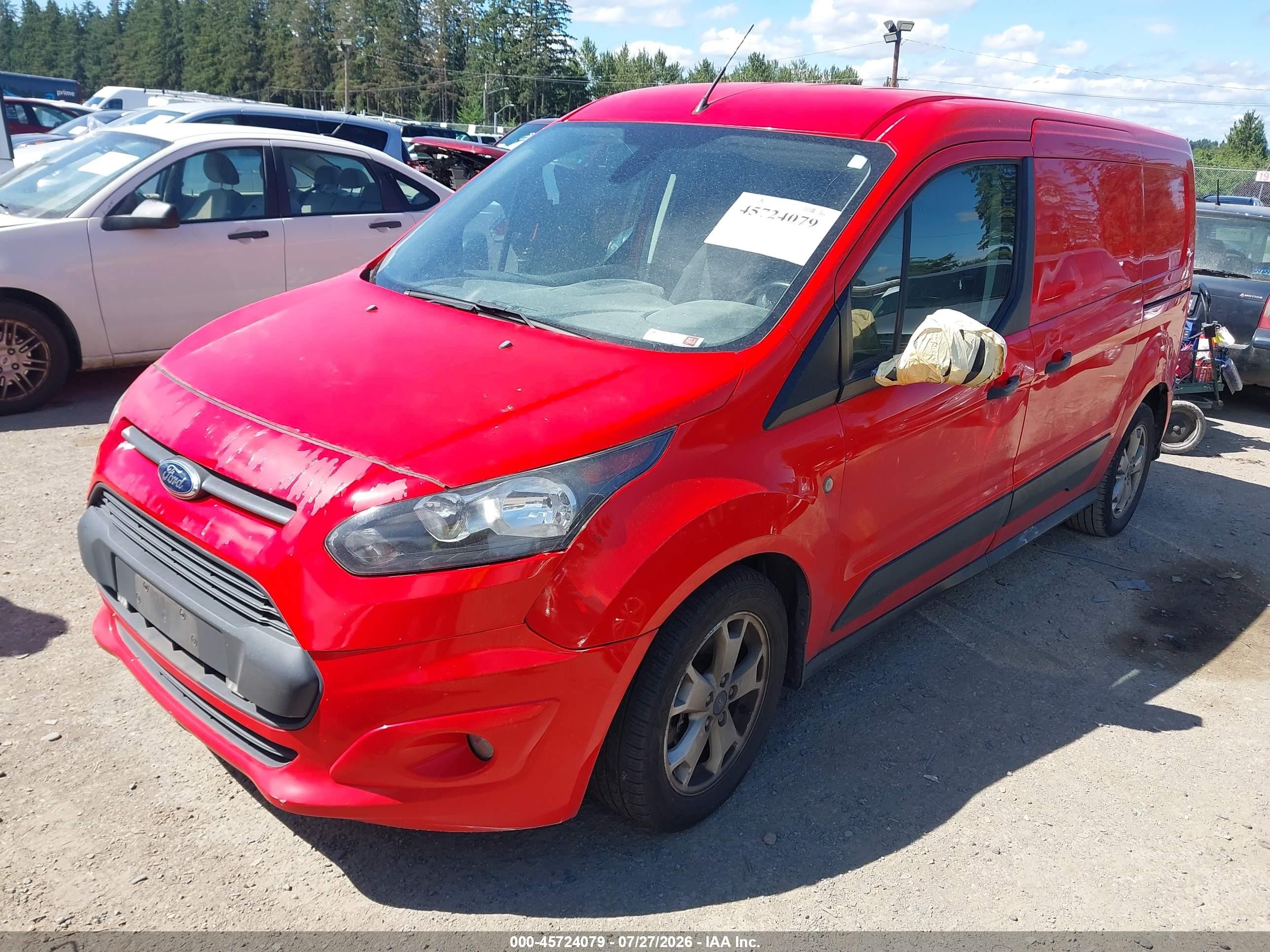2015 Ford Transit Connect Xlt Red vin: NM0LS7F72F1177105