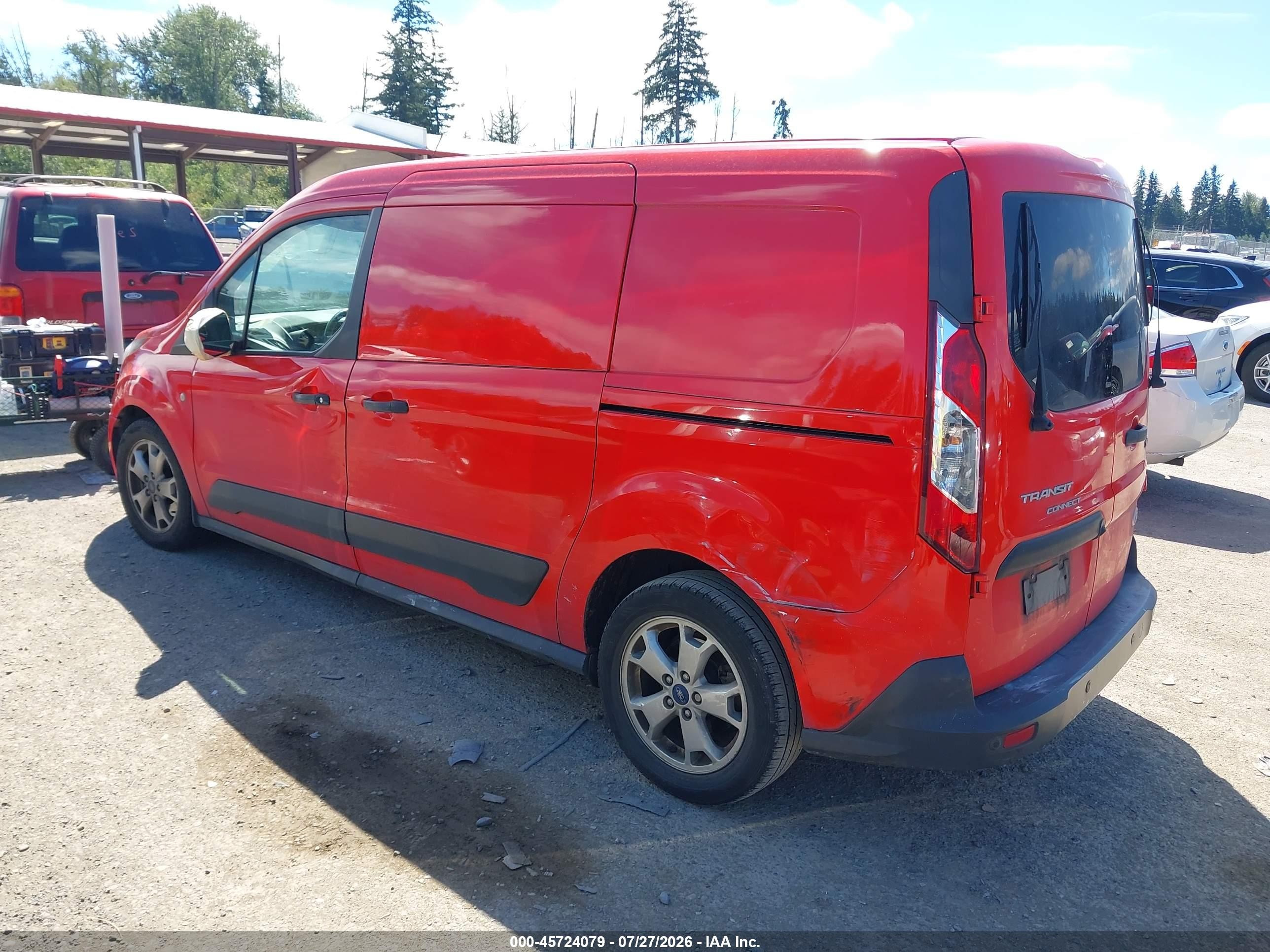 2015 Ford Transit Connect Xlt Red vin: NM0LS7F72F1177105