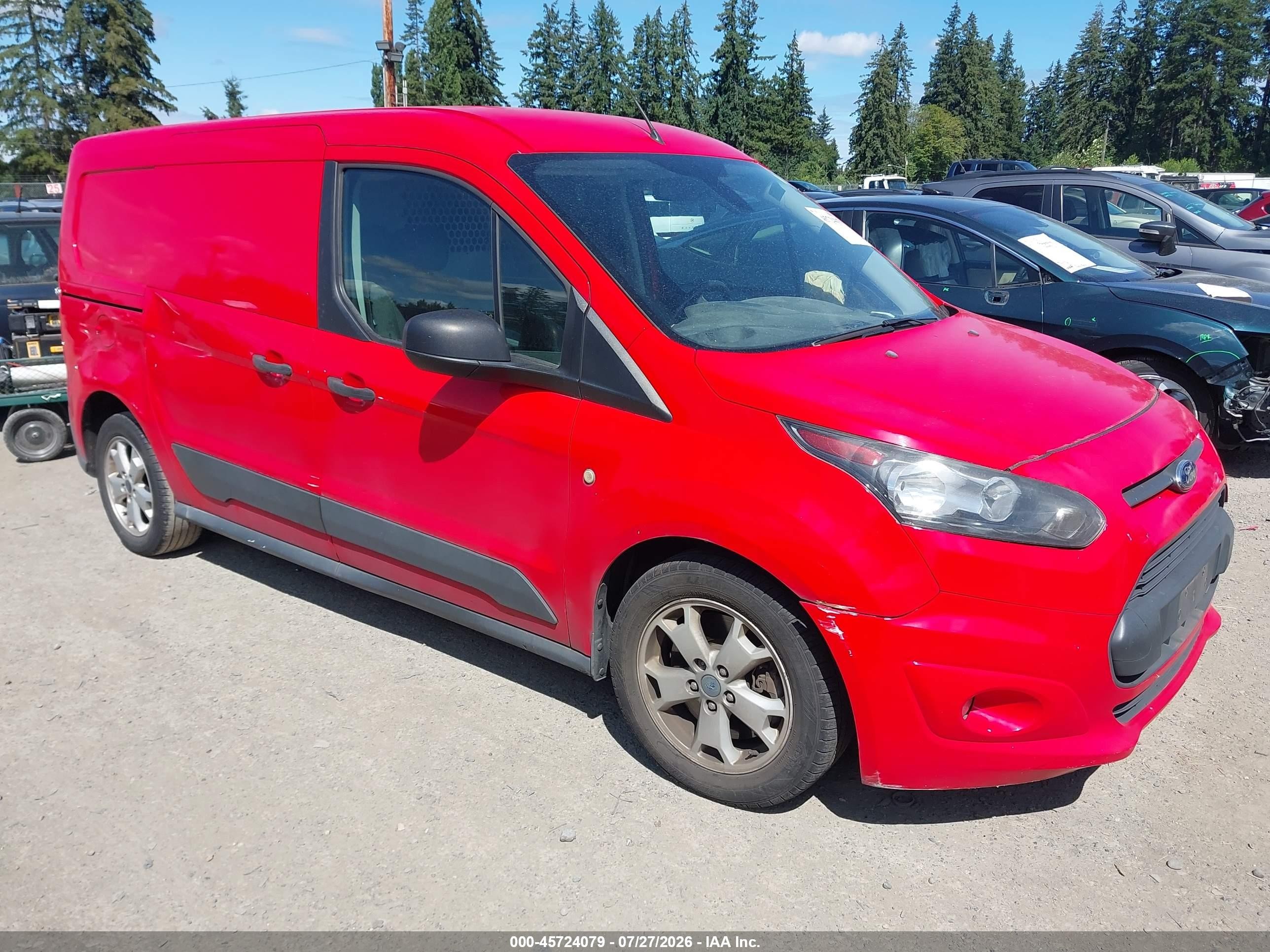 2015 Ford Transit Connect Xlt Red vin: NM0LS7F72F1177105