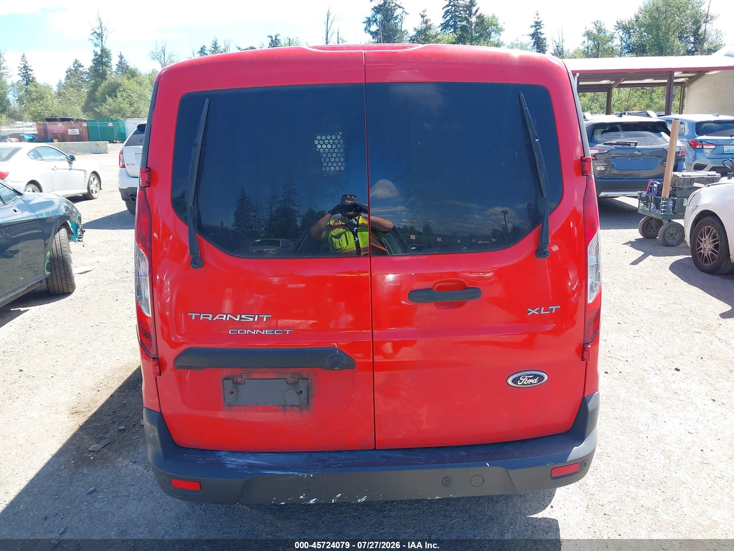 2015 Ford Transit Connect Xlt Red vin: NM0LS7F72F1177105