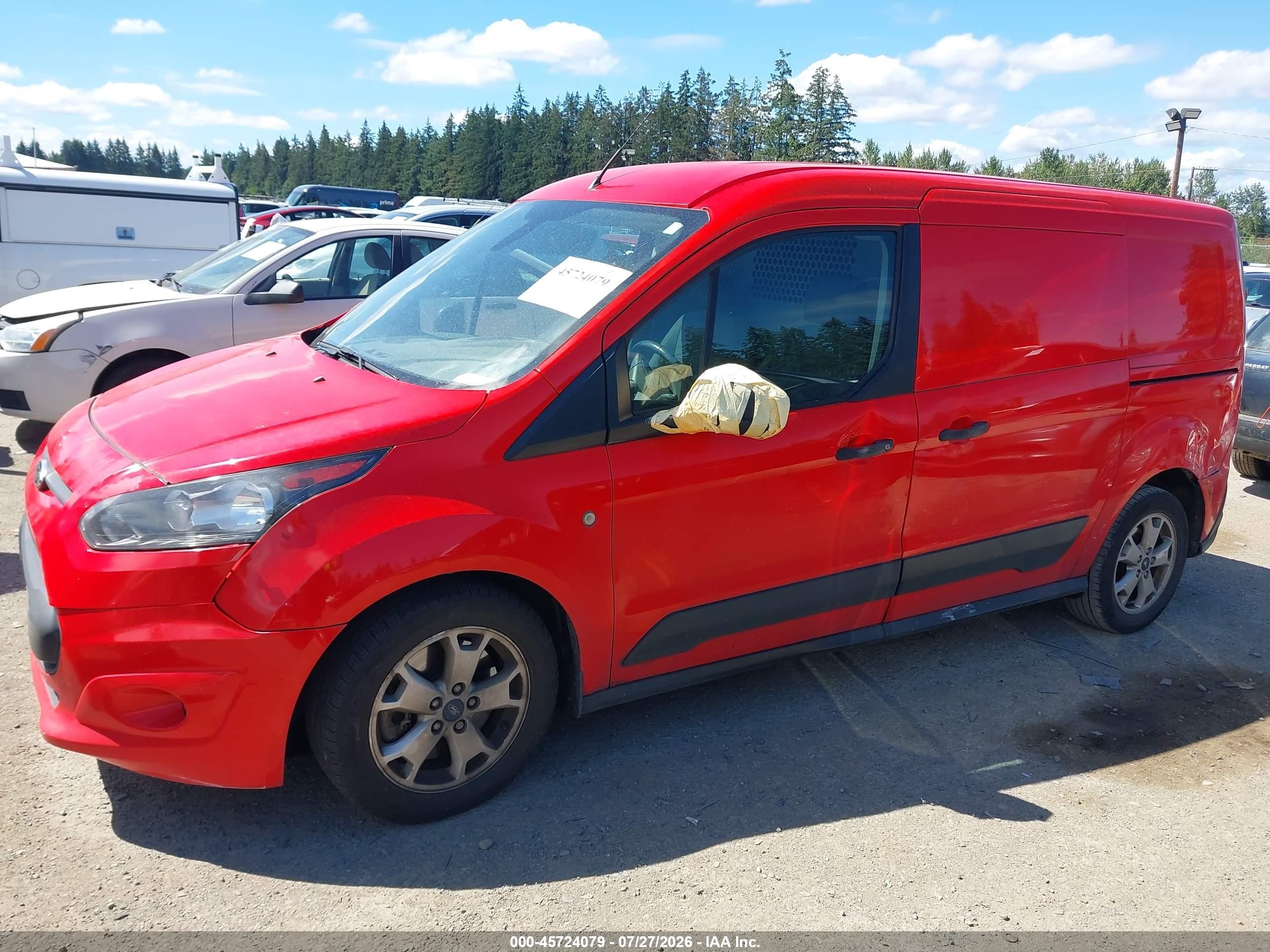 2015 Ford Transit Connect Xlt Red vin: NM0LS7F72F1177105