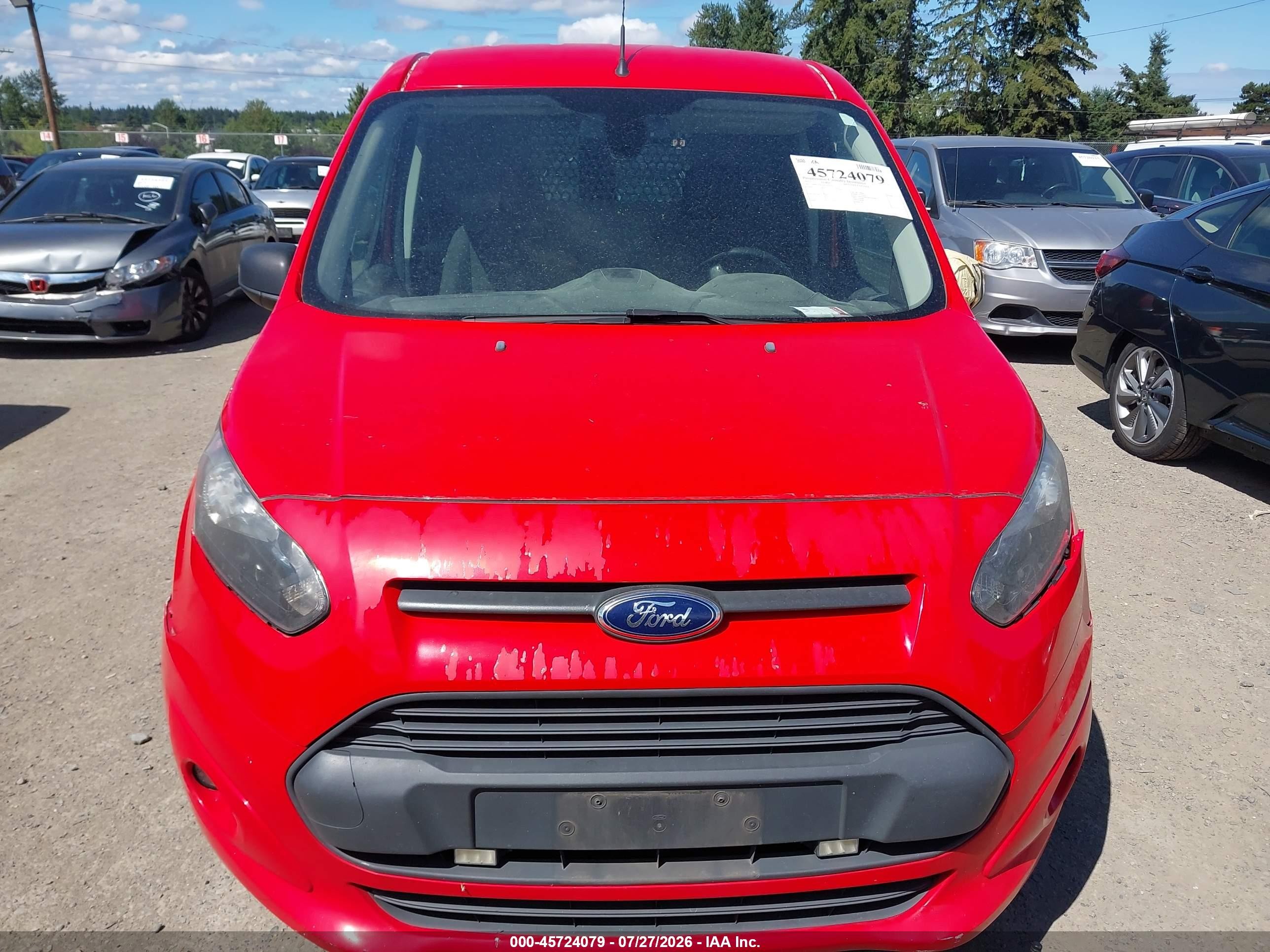2015 Ford Transit Connect Xlt Red vin: NM0LS7F72F1177105