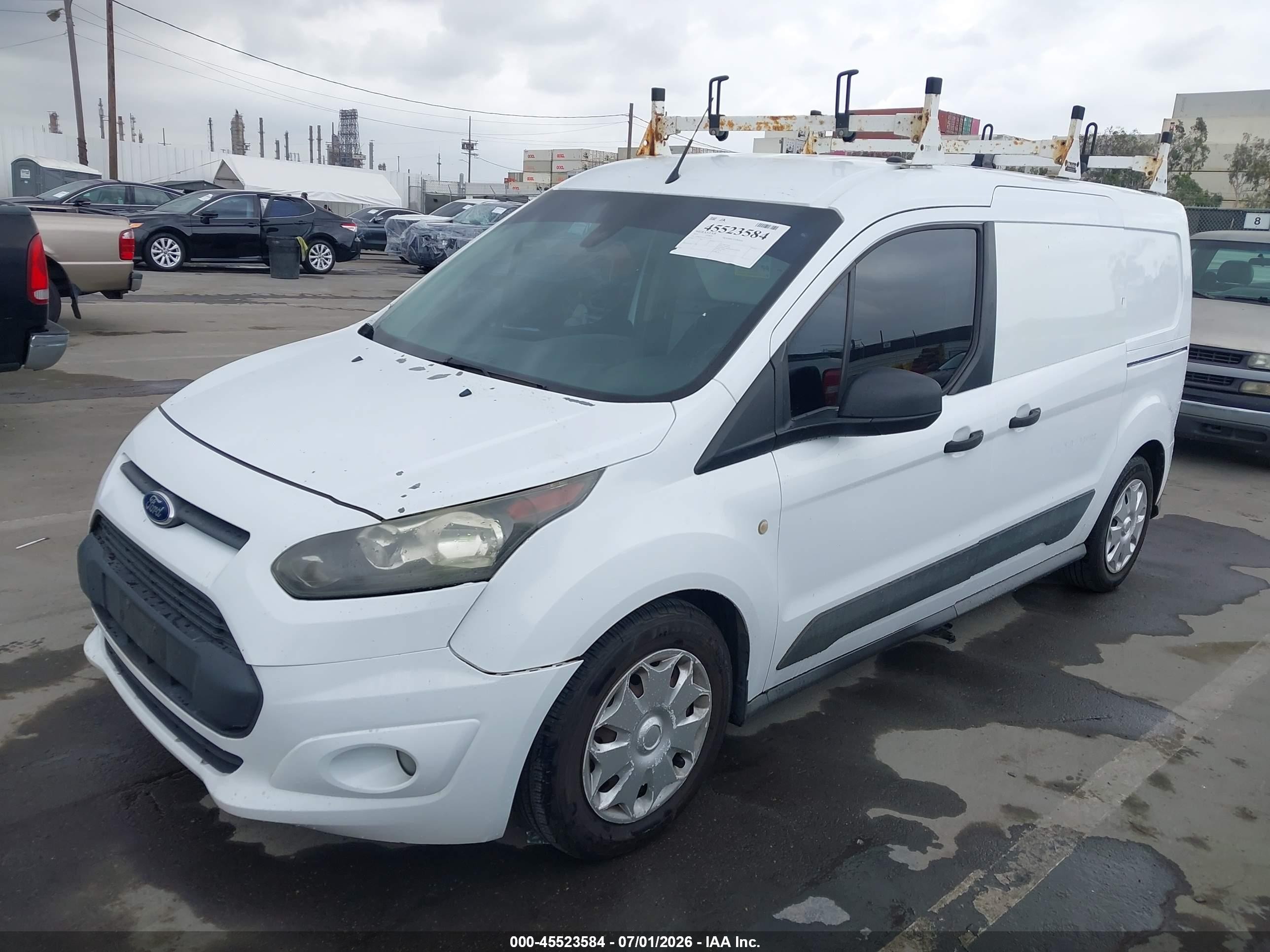 2015 Ford Transit Connect Xlt White vin: NM0LS7F72F1223564