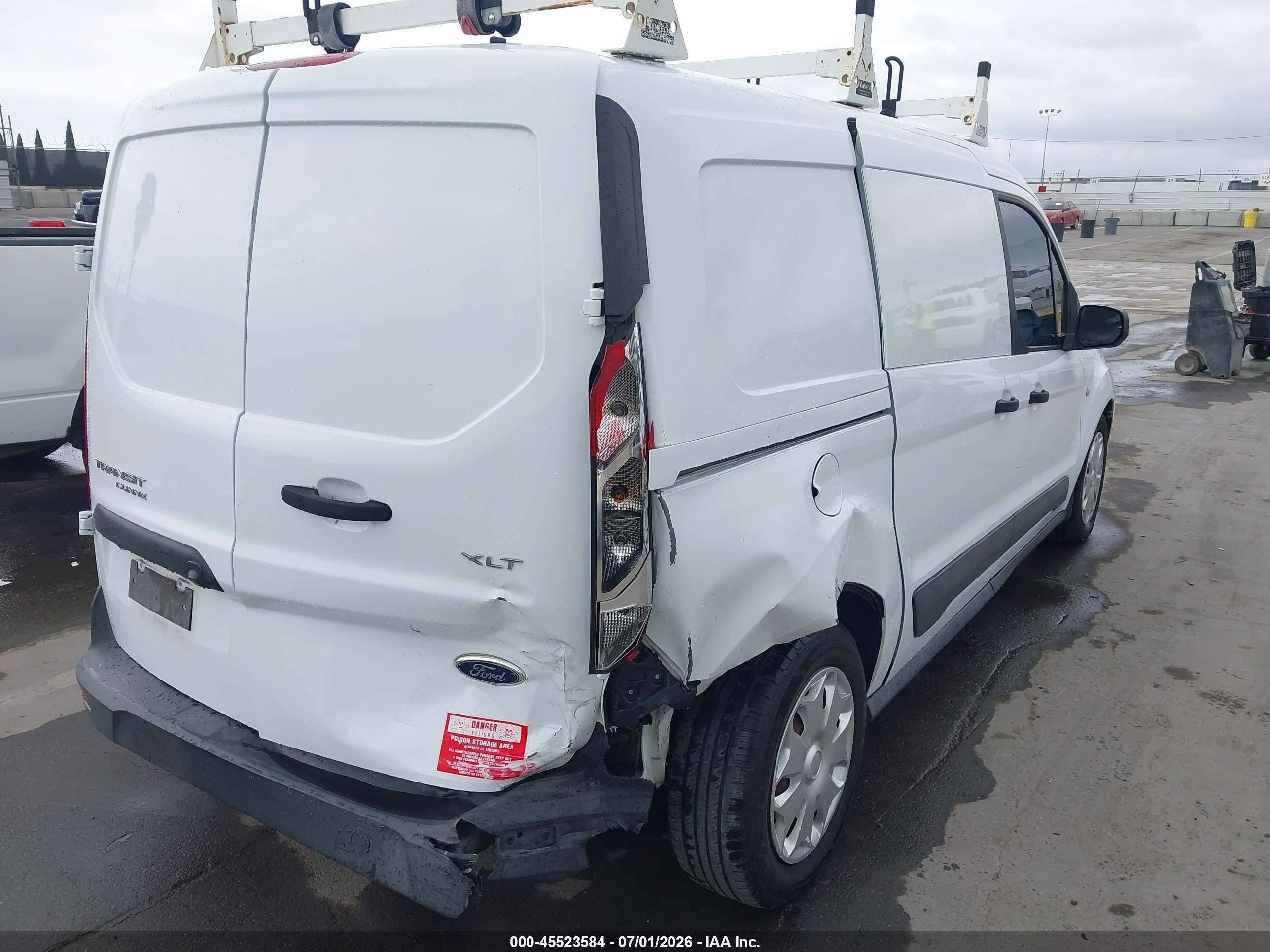 2015 Ford Transit Connect Xlt White vin: NM0LS7F72F1223564