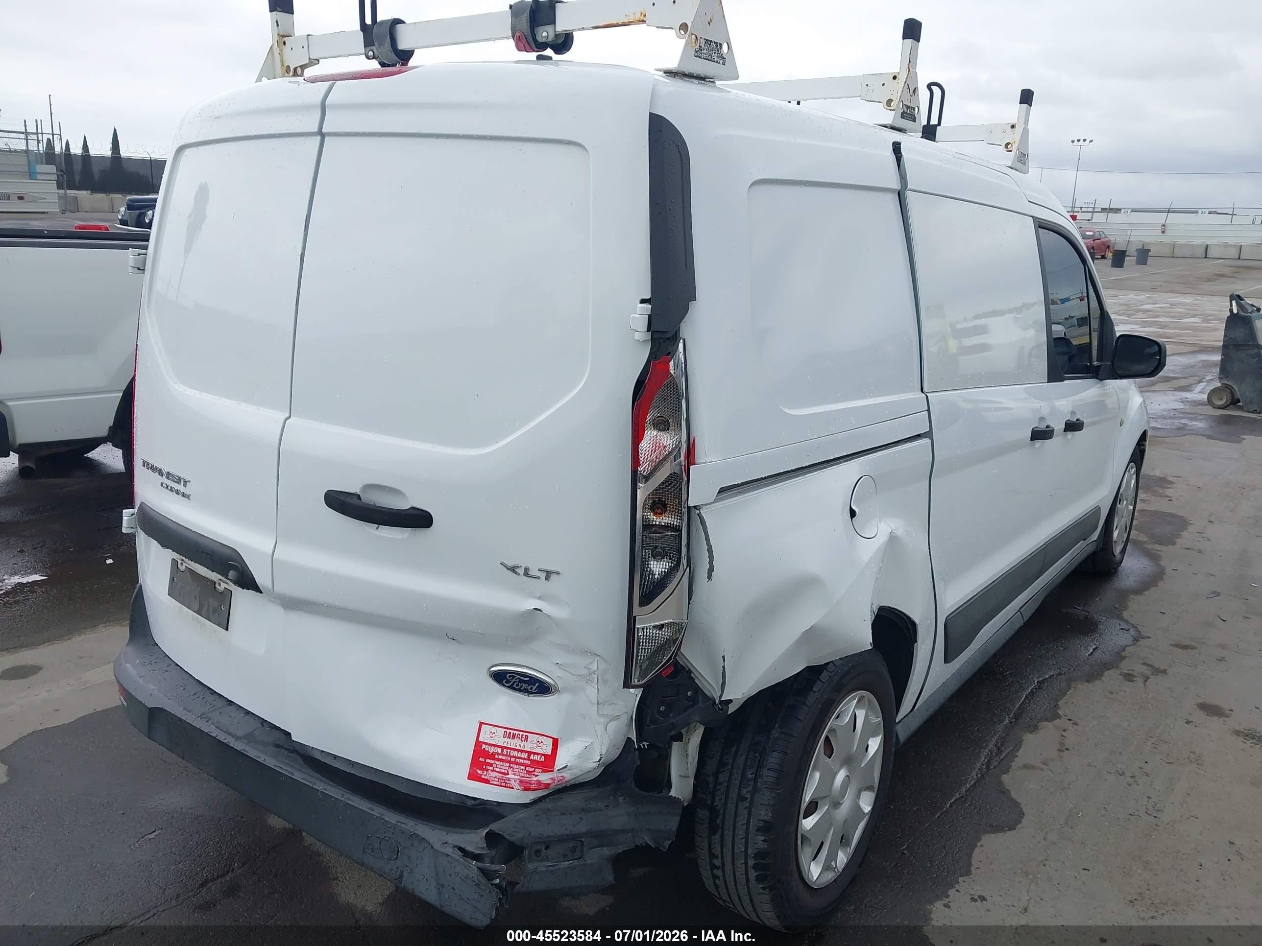 2015 Ford Transit Connect Xlt White vin: NM0LS7F72F1223564