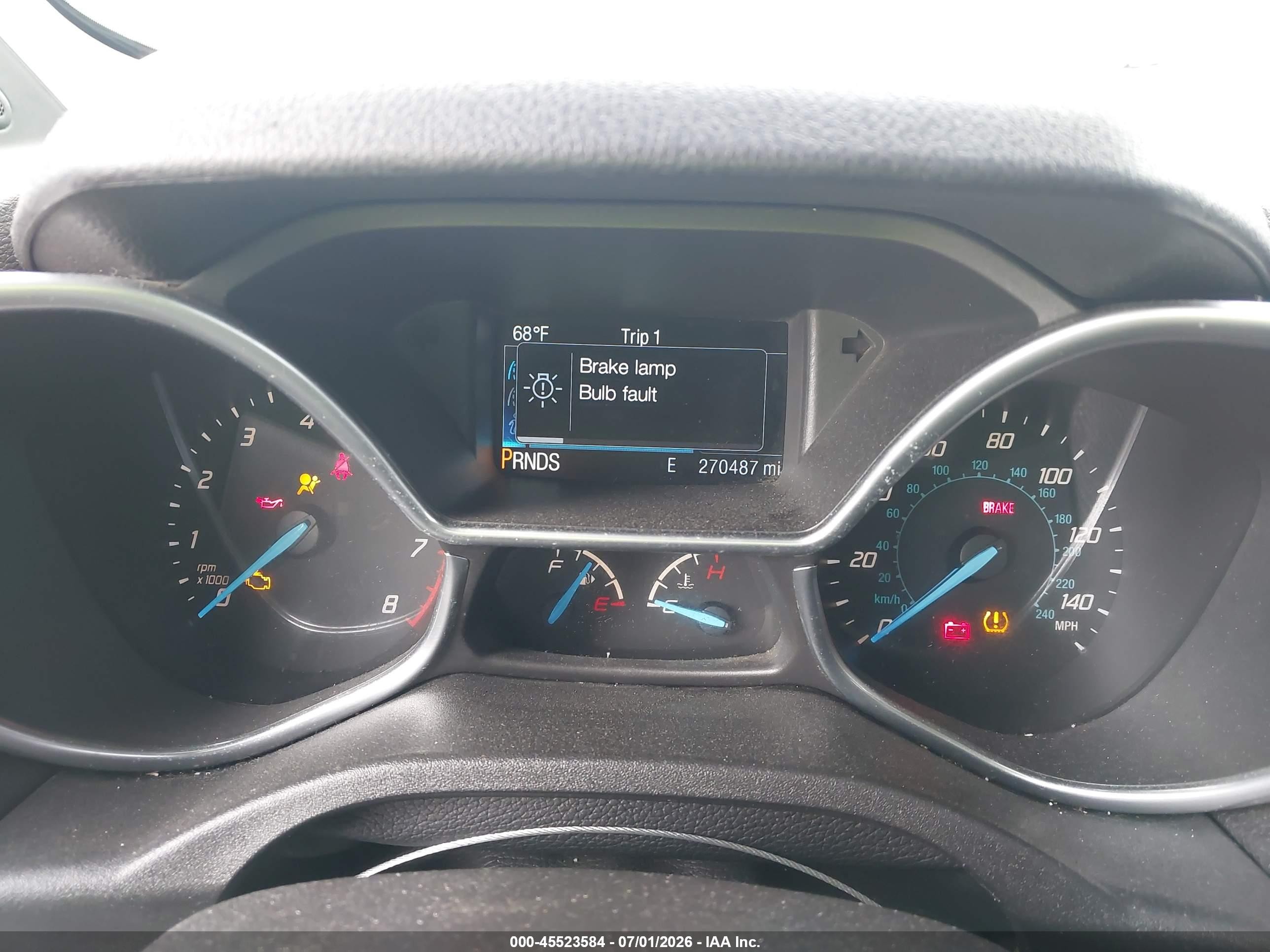 2015 Ford Transit Connect Xlt White vin: NM0LS7F72F1223564