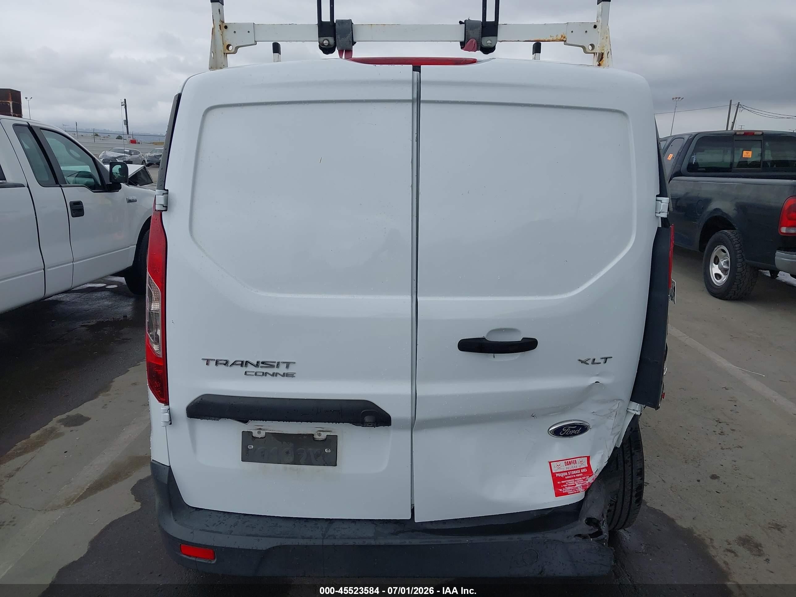 2015 Ford Transit Connect Xlt White vin: NM0LS7F72F1223564