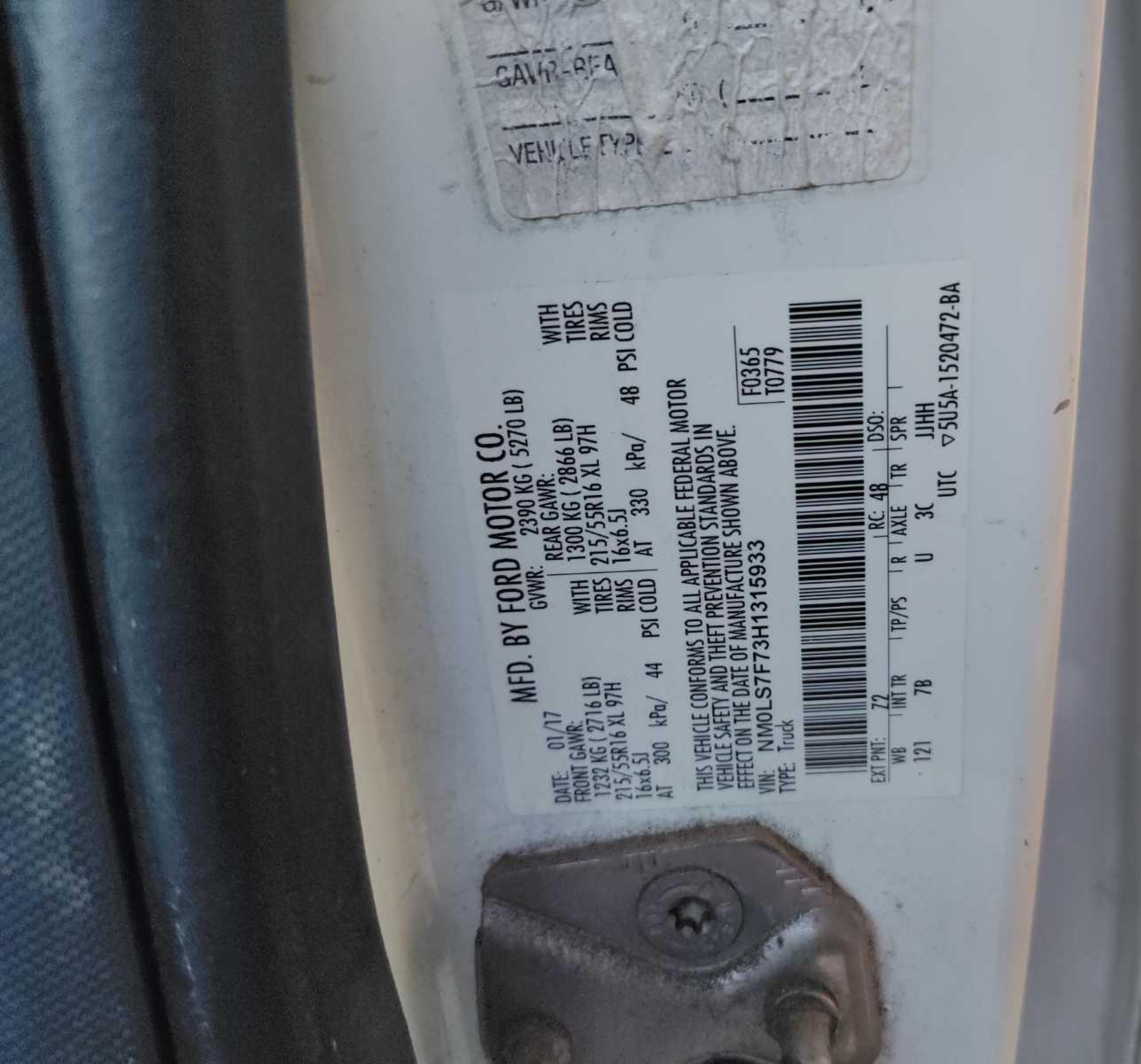 2017 Ford Transit Connect Xlt vin: NM0LS7F73H1315933