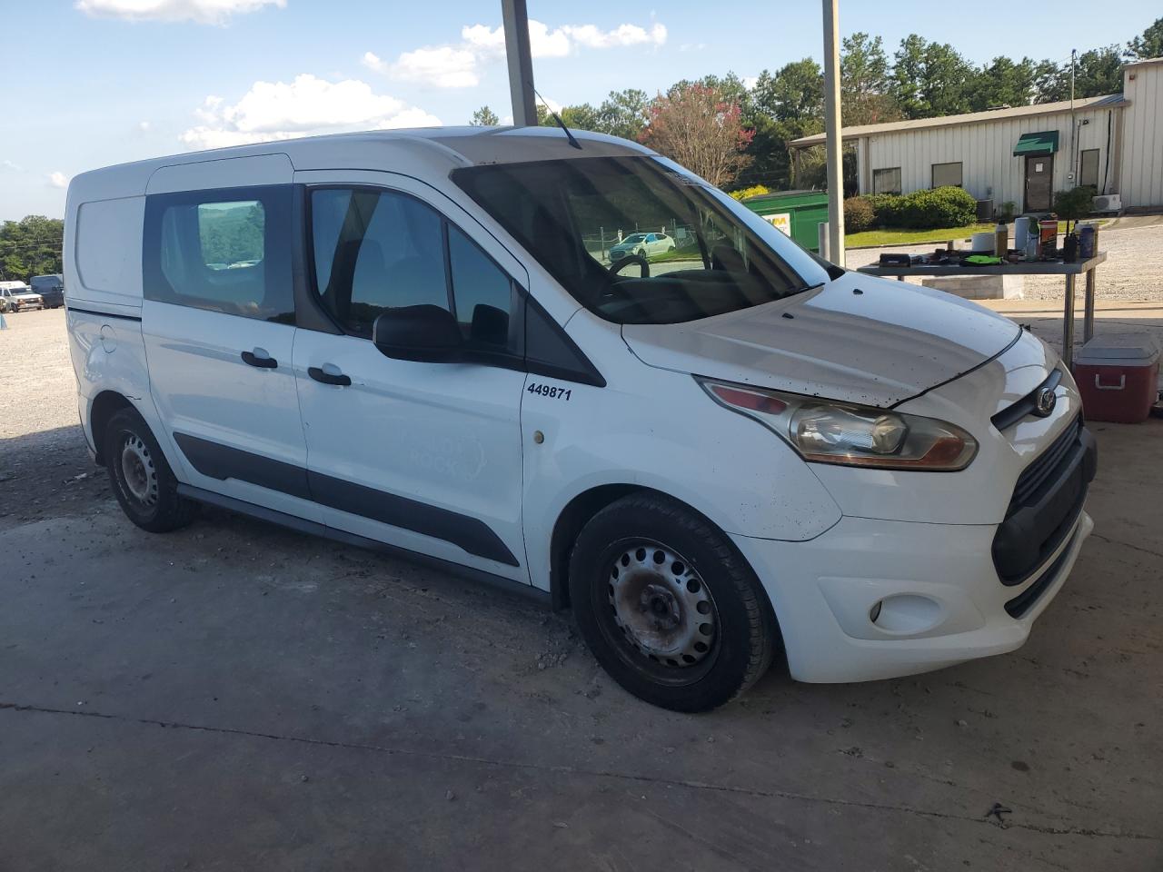 2014 Ford Transit Connect Xlt White vin: NM0LS7F74E1150065 Damage: Right Front Fender, Chipped, 8